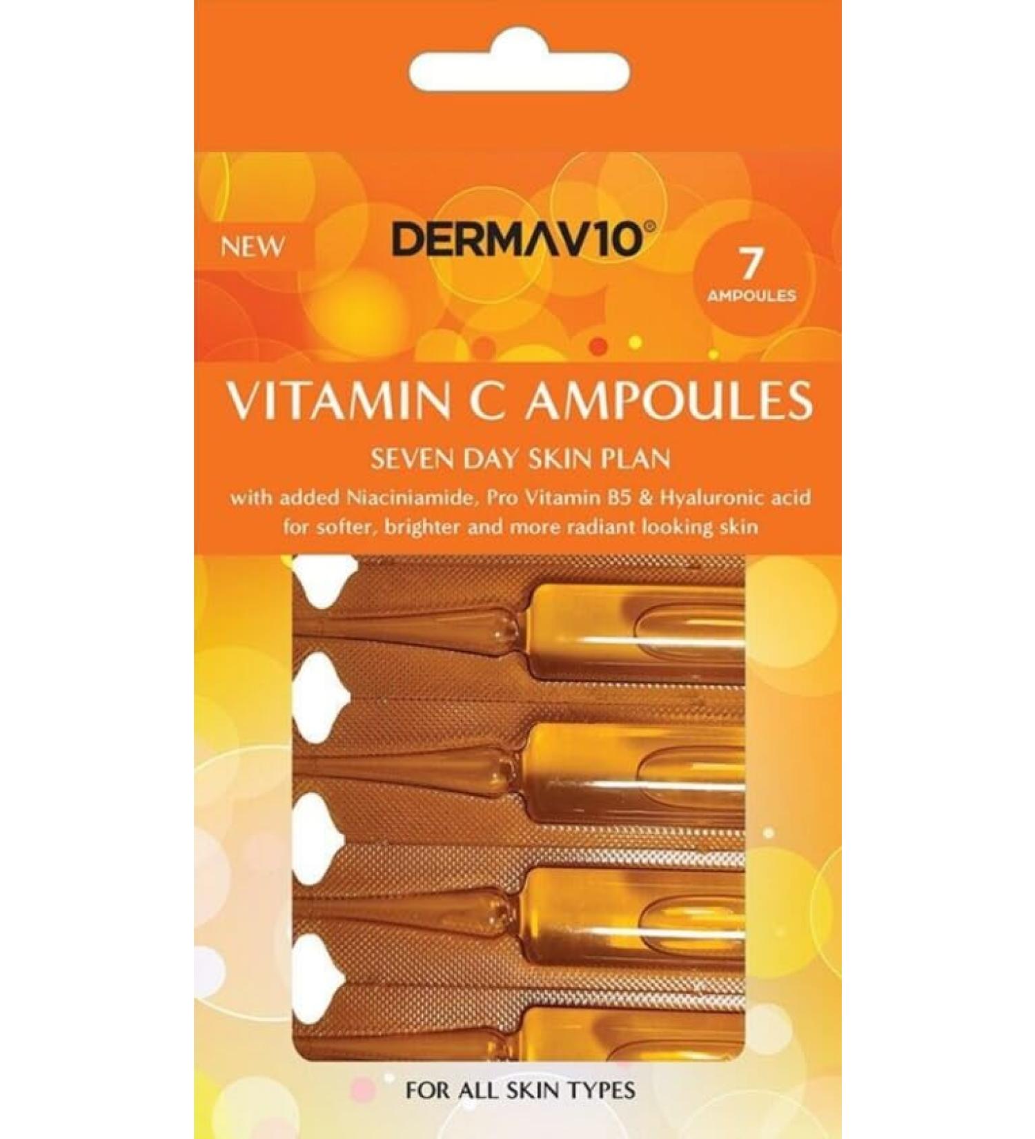 DERMA V10 AMPOULES VITAMIN C 7 DAY SKIN PLAN