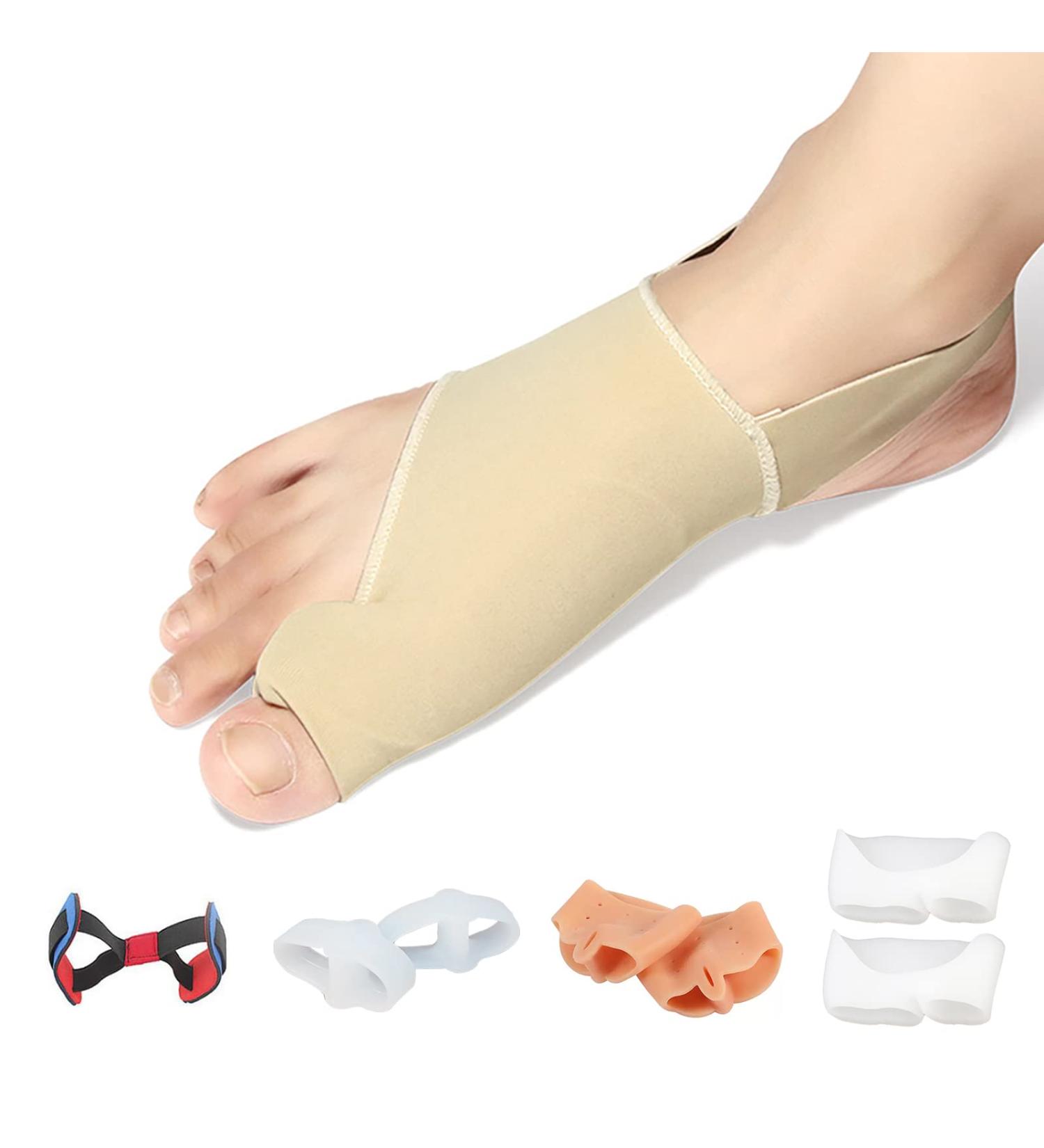 Gel Metatarsal Pad for Bunions - Pain Relief & Toe Alignment - Correct Crooked Toes & Overlap - Hallux Valgus Support - Buy Online on GoSupps.com
