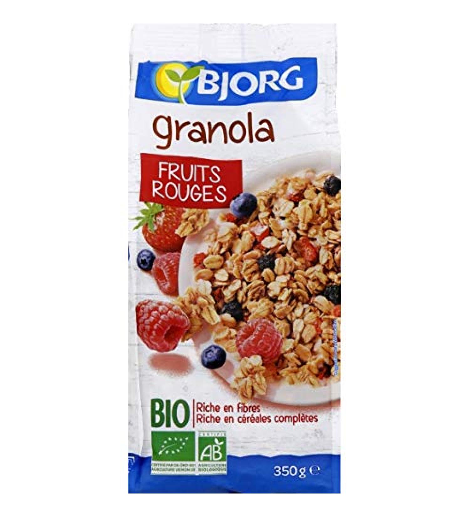 Bjorg - Granola Fruits Rouges Bio - 350G - Lot De 3 - Vendu Par Lot - Livraison Gratuite En France - Buy Online on GoSupps.com