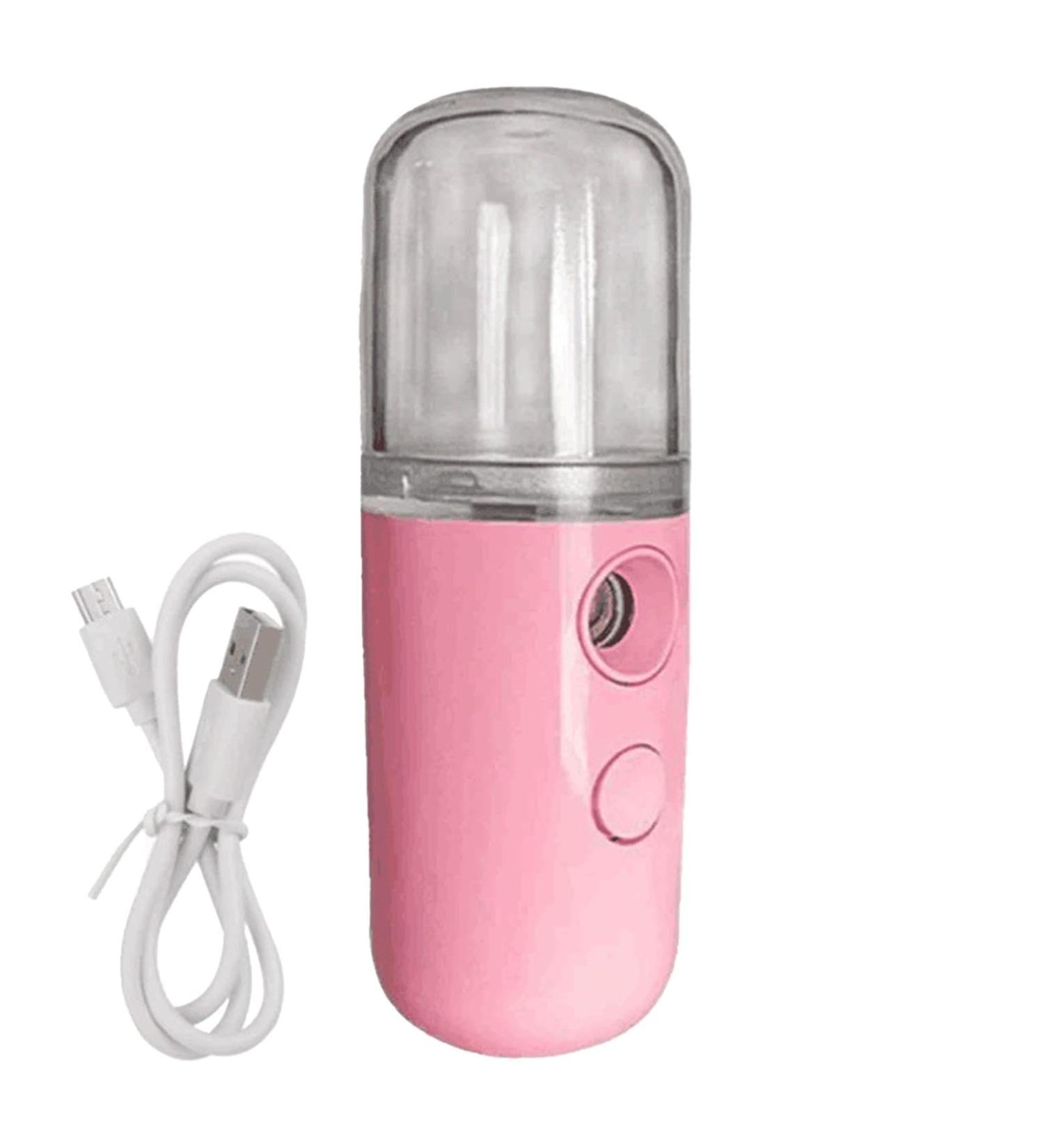 Facial Steamer - Deep Cleaning Cordless Moisturizing Face Steamer - Travel Cordless Face Steamer With 30ml Water Tank for Home Bedroom Pink - Buy Online on GoSupps.com