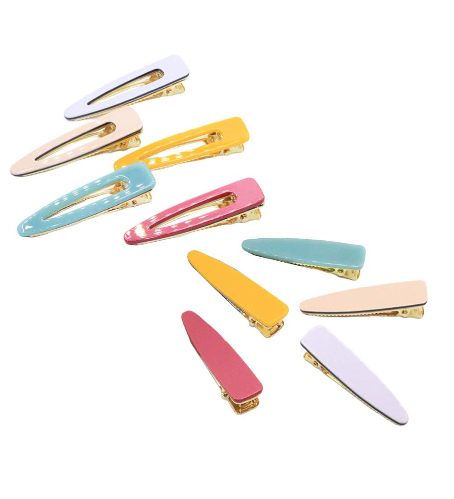 Lurrose 10pcs Colorful Acrylic Resin Hair Clips - Geometric Crocodile Barrettes for Kids Women & Girls - Stylish Hairpins & Headdress - Buy Online on GoSupps.com