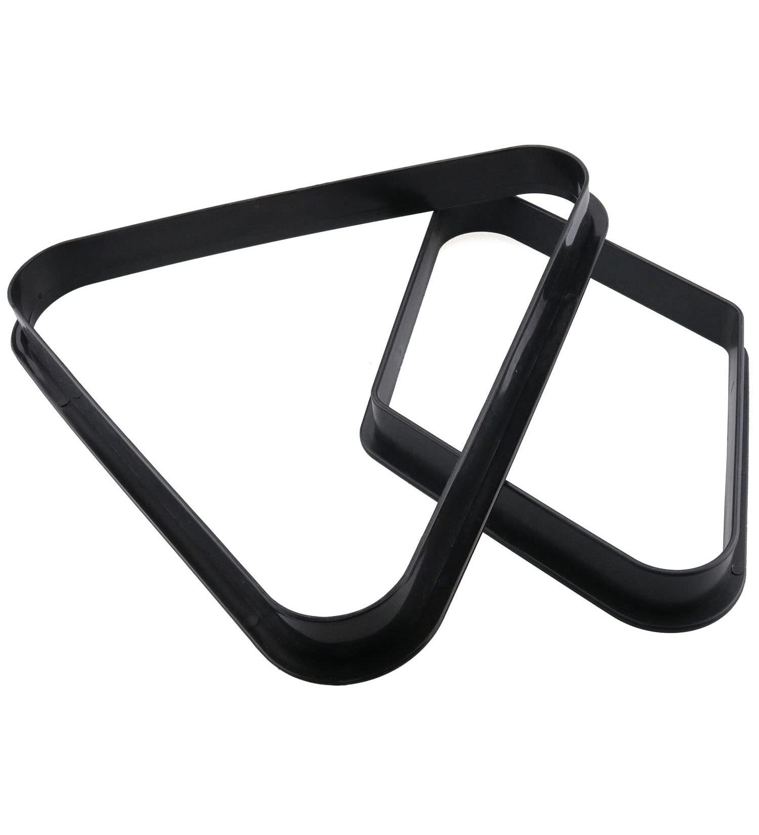 Ruiwaer 2pcs Black Plastic Billiard Ball Rack Set - 2-1/4 Inches Triangle & Diamond Rack - Pool Ball Accessories - Buy Online on GoSupps.com