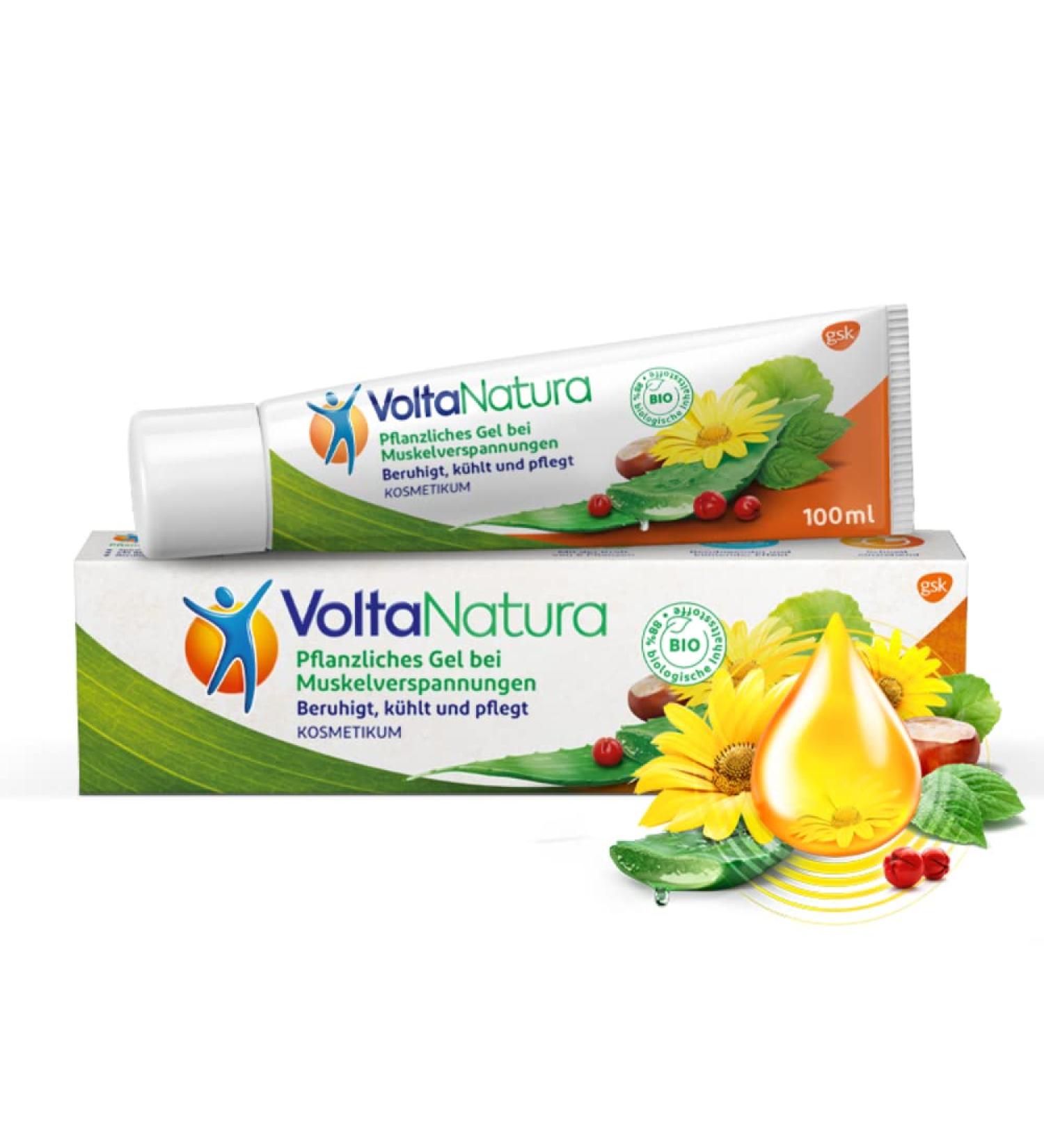 VoltaNatura Herbal Gel for Muscle Tension Soothes & Cools with Arnica & Aloe Vera 100ml | International Shipping Available - Buy Online on GoSupps.com
