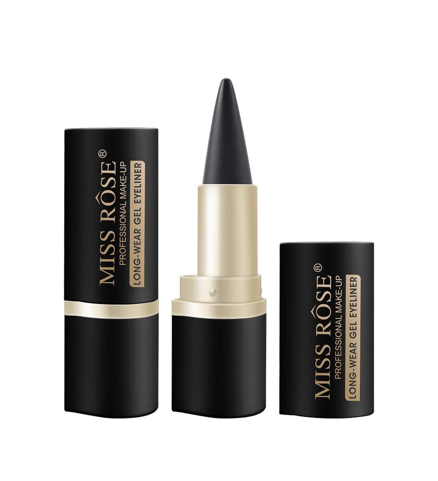 Buy Waterproof Black Eyeliner | Long-Lasting Gel Cream for Statement Eyes - Fast Drying & Smooth Application - Buy Online on GoSupps.com