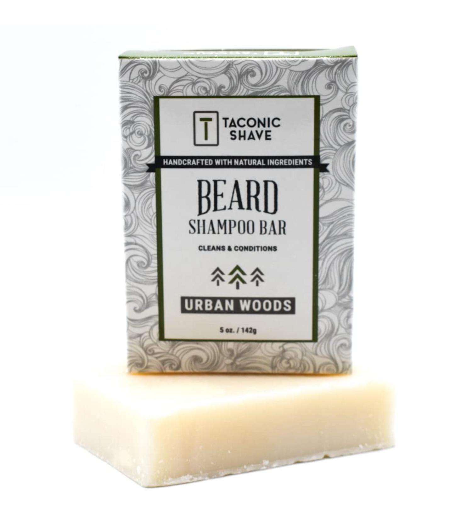Taconic Shave Conditioning Beard Shampoo Bar - 100% Natural Itchy Beard Relief Fight Beardruff & Moisturize - Urban Woods Scent 5 Oz - Buy Online on GoSupps.com