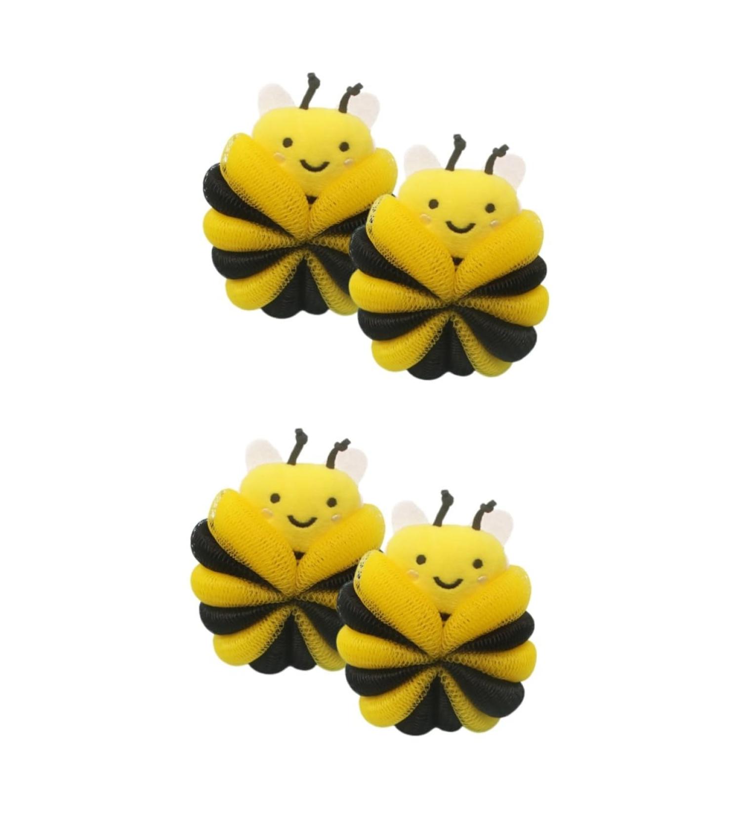 FRCOLOR 4 pcs Exfoliating Bath Ball Burp Cloths & Sponge Set - Ideal Baby Shower & Toddler Bath Accessories - Buy Online on GoSupps.com