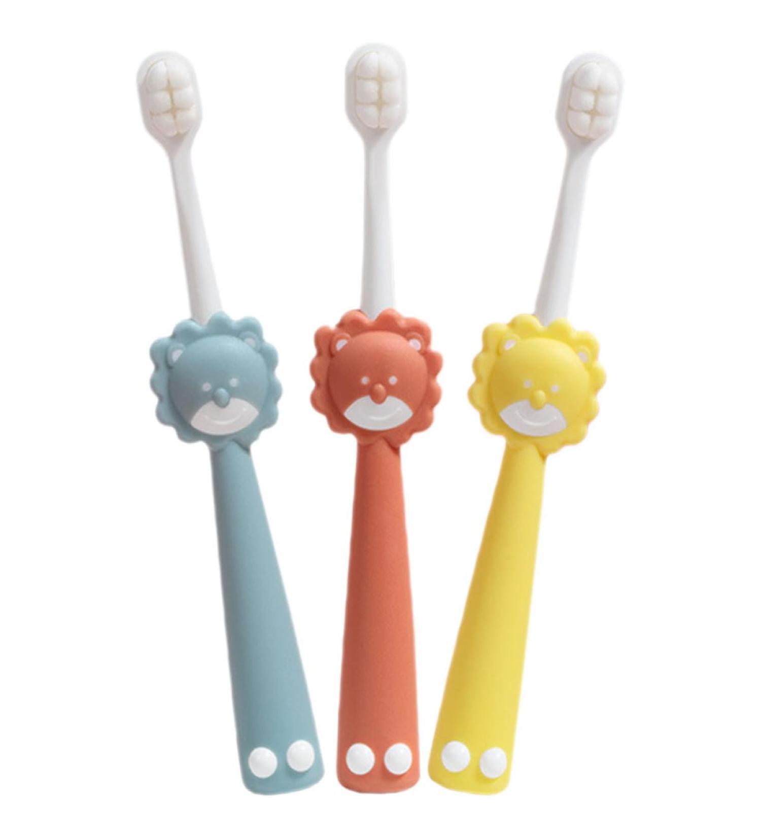 Collbath 3-St Wanmao Children's Toothbrush | Extra Travel Hand Toothbrush for Kids | Fun Character Designs for Toddlers | Ideal Household Teeth Brushing Solution - Buy Online on GoSupps.com