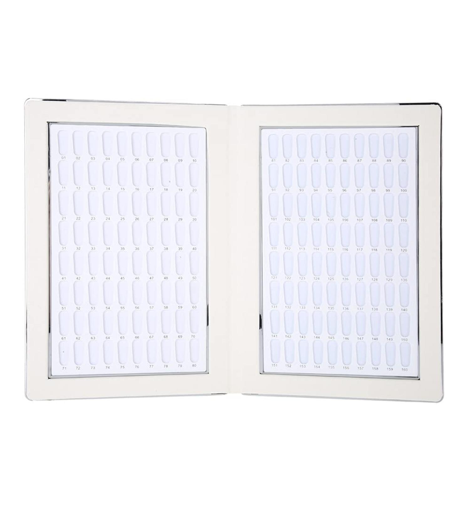 160 Slots Nail Gel Color Card Book Design Easy to Carry Reusable Large Capacity Multi Purpose Nail Polish Display (Gold) - Buy Online on GoSupps.com