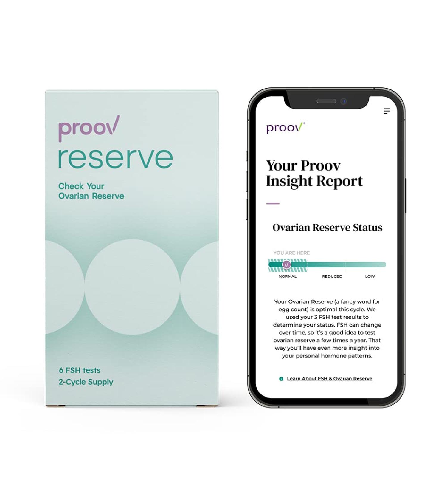 Proov Reserve | At-Home Ovarian Reserve Test | Non-Invasive | Results in 10 Minutes - Buy Online on GoSupps.com