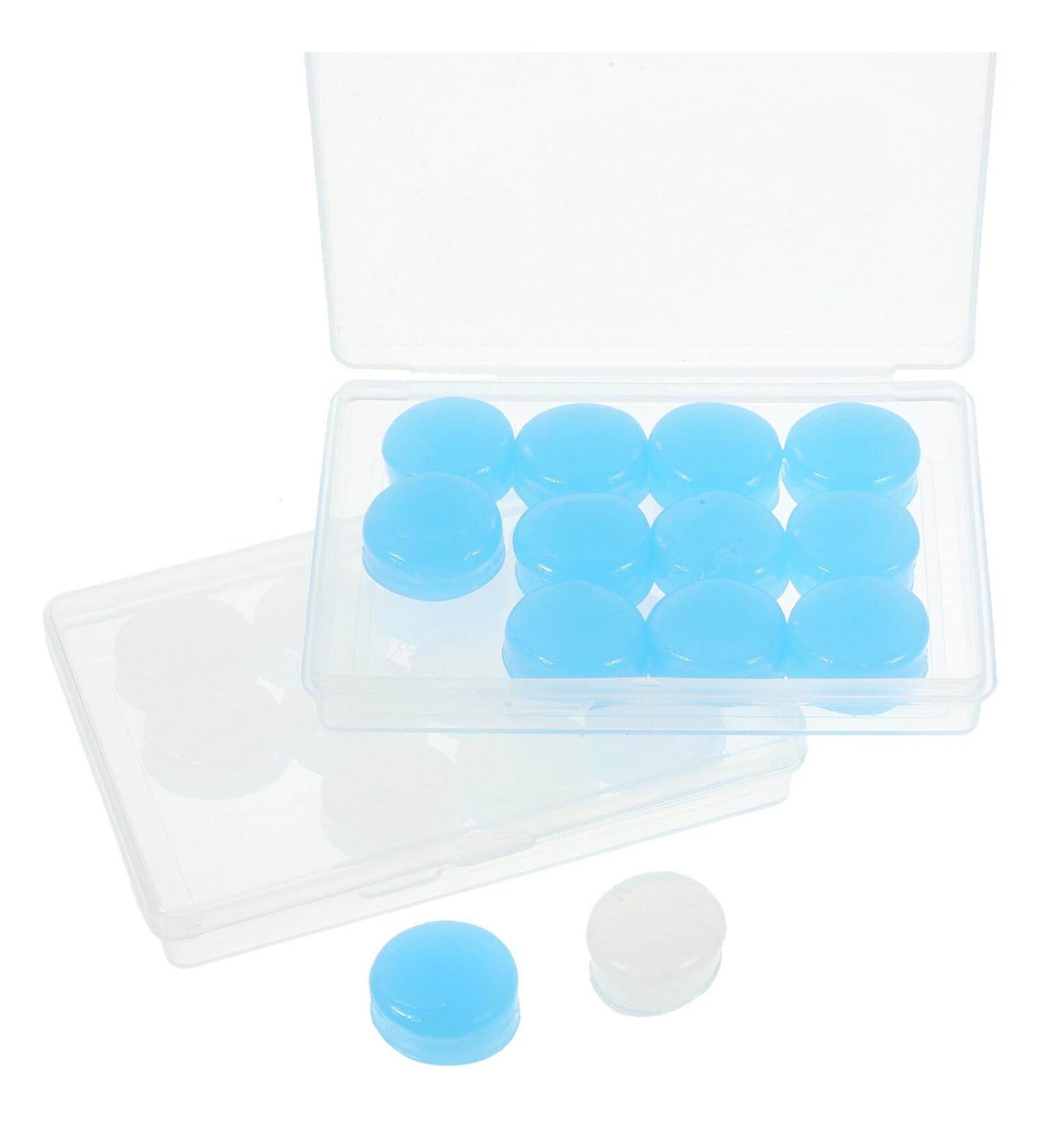 12 Pairs Silicone Earplugs - Reusable Noise-Canceling Ear Plugs for Travel Swimming & Daily Use - Universal Fit for Adults - Buy Online on GoSupps.com
