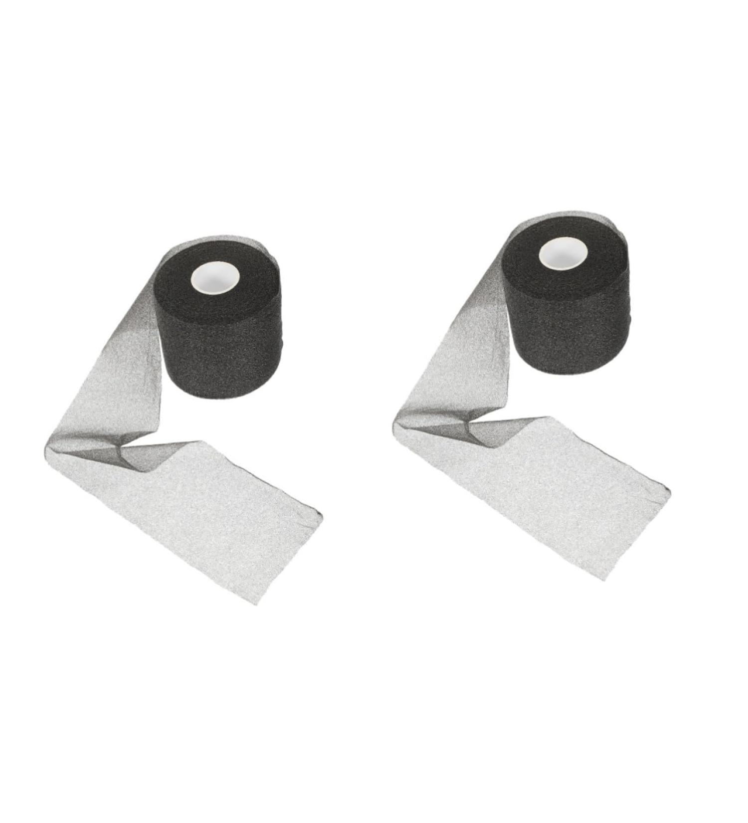 Healeved Sports Skin Membrane Black Tape - Self Adhesive Pre Wrap for Athletes | Elastic Sports Tape & Headbands | Convenient Wrap for Sporting Goods - Buy Online on GoSupps.com