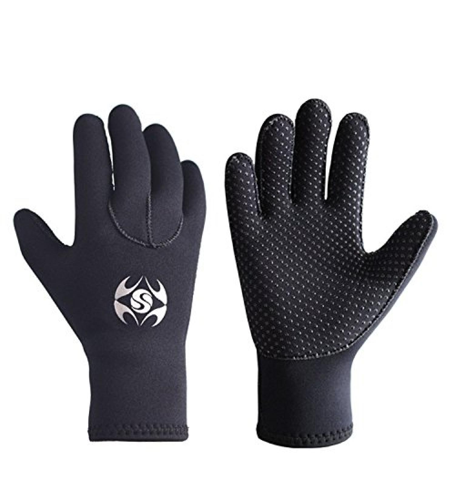 Dizokizo 3mm Neoprene Diving Gloves XL | Thermal Anti-Slip Wetsuit Gloves for Diving, Snorkeling, Swimming, Surfing | Men Women | Palm Width 3.94-4.33 - Buy Online on GoSupps.com