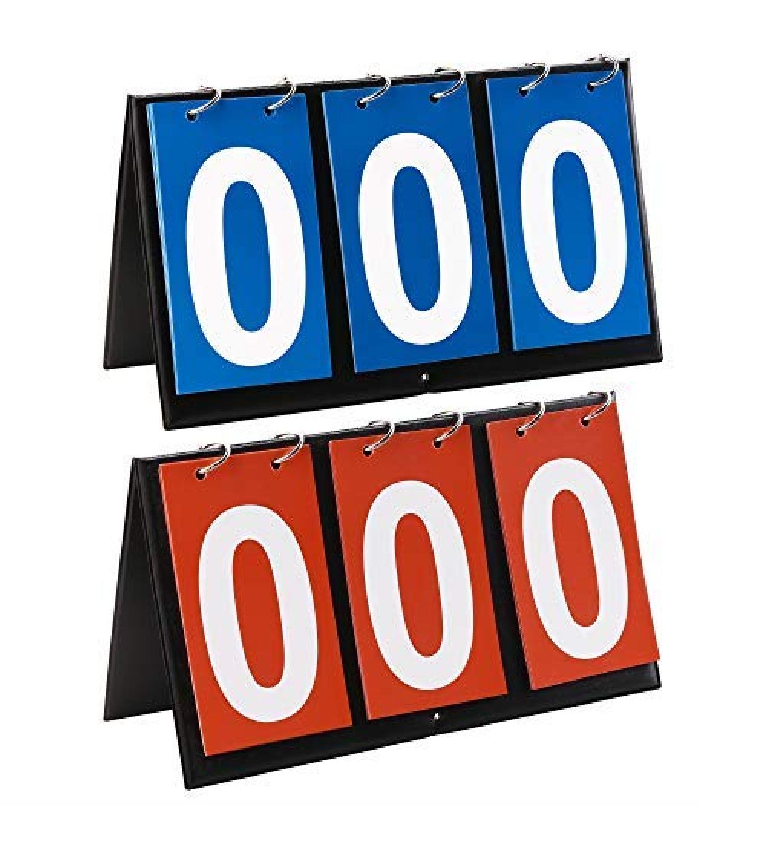 Bluecell Portable Table Top Scoreboards - Set of 2 for Volleyball, Basketball, Table Tennis - Buy Online on GoSupps.com