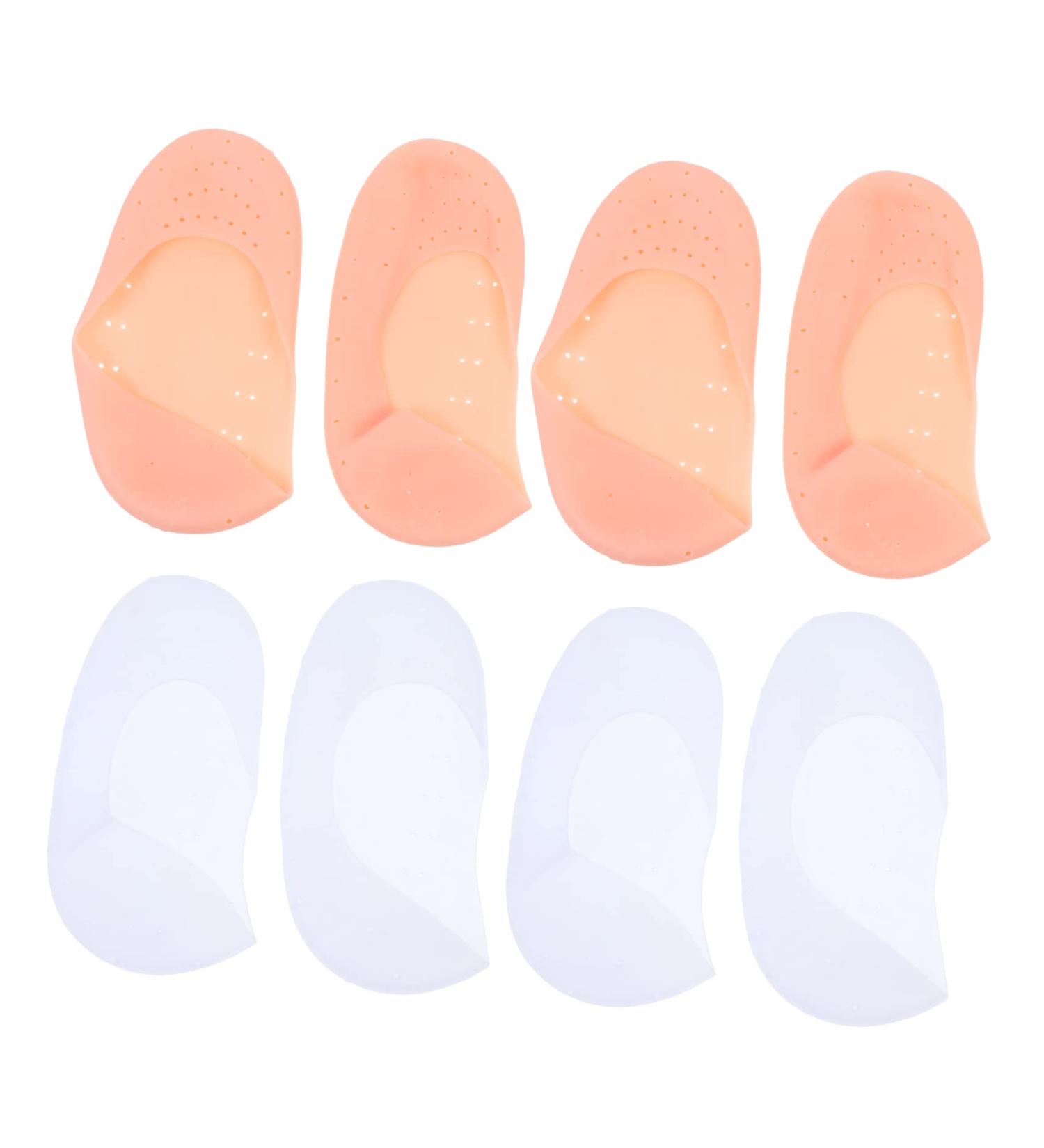 FOMIYES 4 Pairs Silicone Feet Women Socks Bunions Socks Heel Softening Socks Moisture Heel Socks Plantar Socks Silicone Gel Stretchy Gel Socks Moisturiser Foot Socks Silica Gel L 19.5X9.5X1.5CM - Buy Online on GoSupps.com