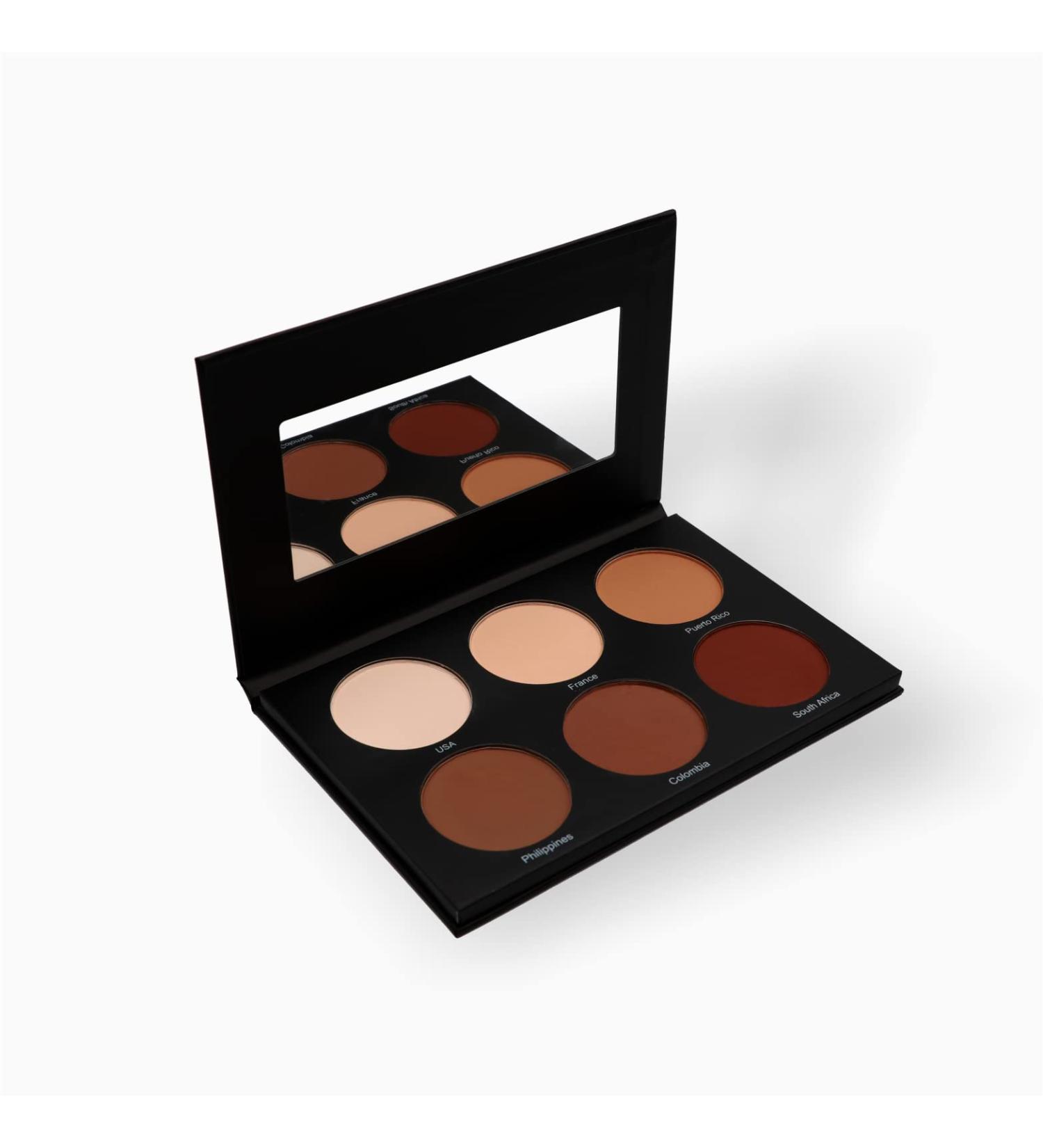 MUBA COSMETICS Universal Contour Palette - 6 Shades Face Makeup Kit for Flawless Contouring - Ideal Contour Powder Palette for Women - Buy Online on GoSupps.com