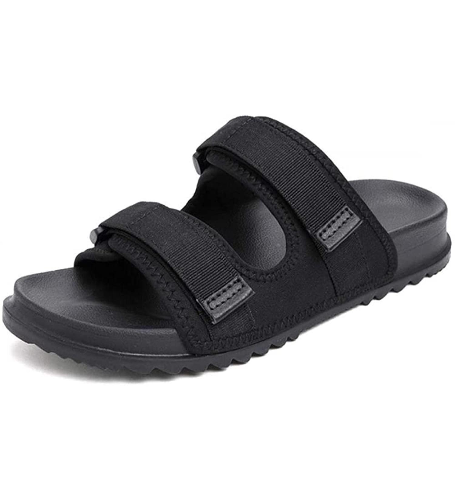 HCZION Men Diabetic Slippers | Wide Fit Arthritis Edema Shoes | Non-Slip Breathable Orthopaedic Slippers | Black 39 EU - Buy Online on GoSupps.com