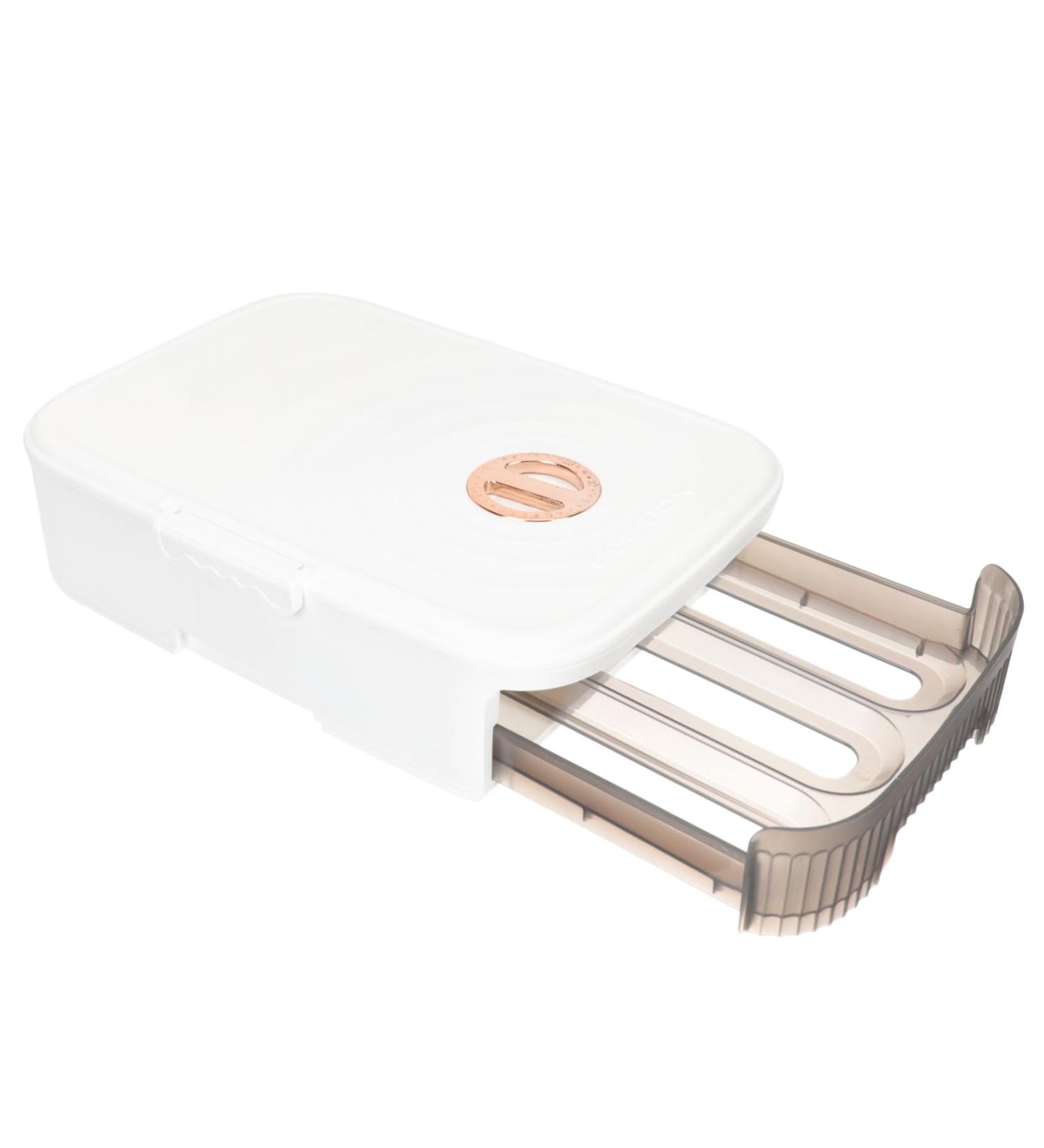 GRIRIW Box Refrigerator Egg Carton Plastic Drawers Containers with Lids Fridge Egg Storage Cases Egg Plate - Buy Online on GoSupps.com