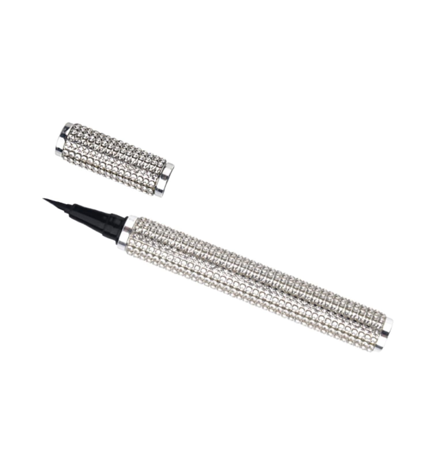 MUSISALY Liquid Eyeliner Eye Shadow Pencil Makeup Eyeliner Cosmetic Eyeliner Pen Gel Silver Pu Sticker Drill - Buy Online on GoSupps.com