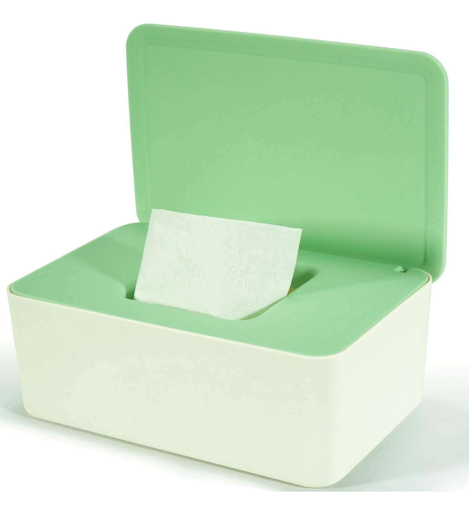 Premium Wet Wipes Box for Baby | Beige Damp Cloth Storage | Ideal for Home & Office - Buy Online on GoSupps.com