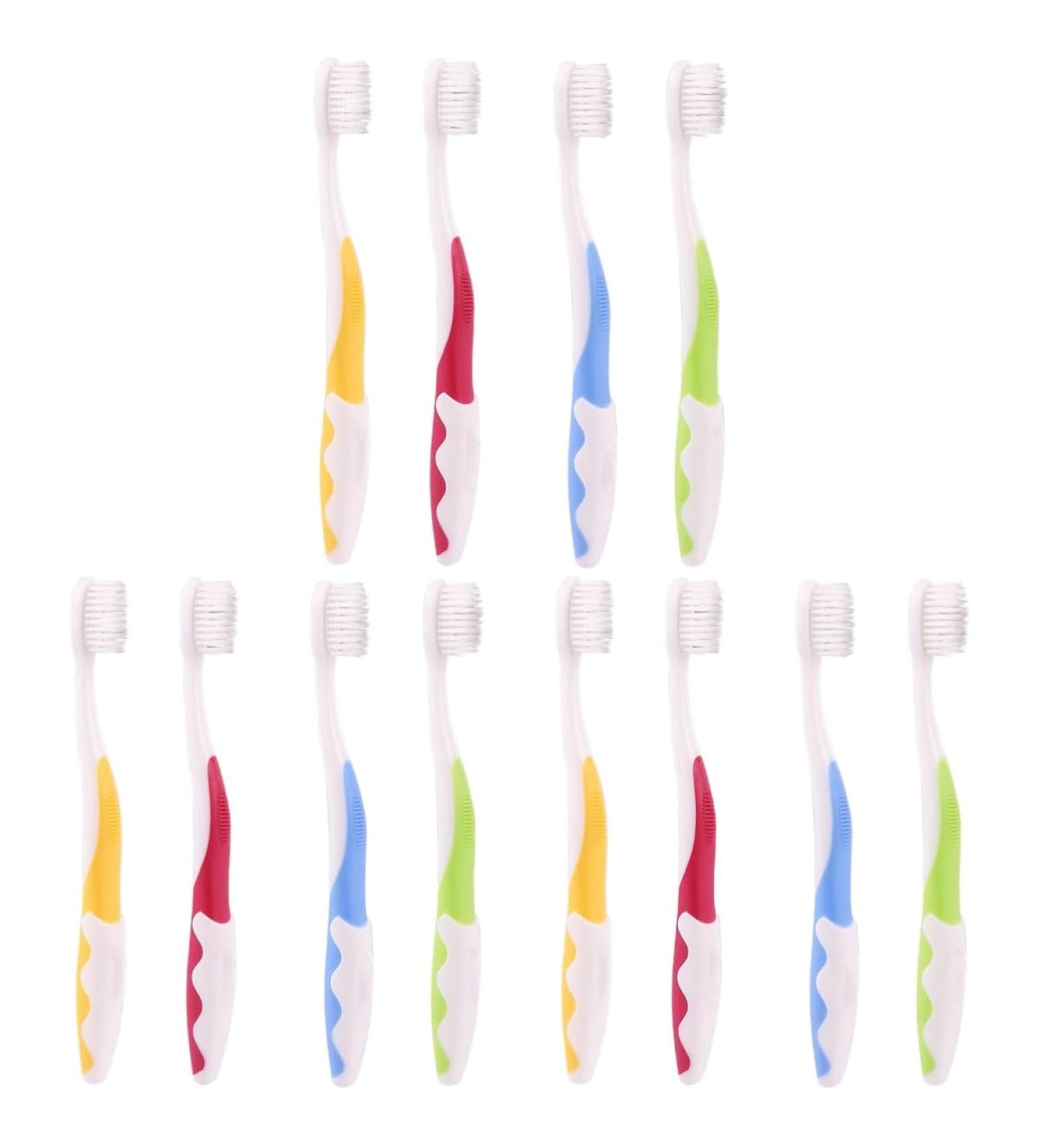 Healvian 12 Pack Soft Toothbrushes for Kids | Gentle Bristle Baby Oral Care Tools - Buy Online on GoSupps.com