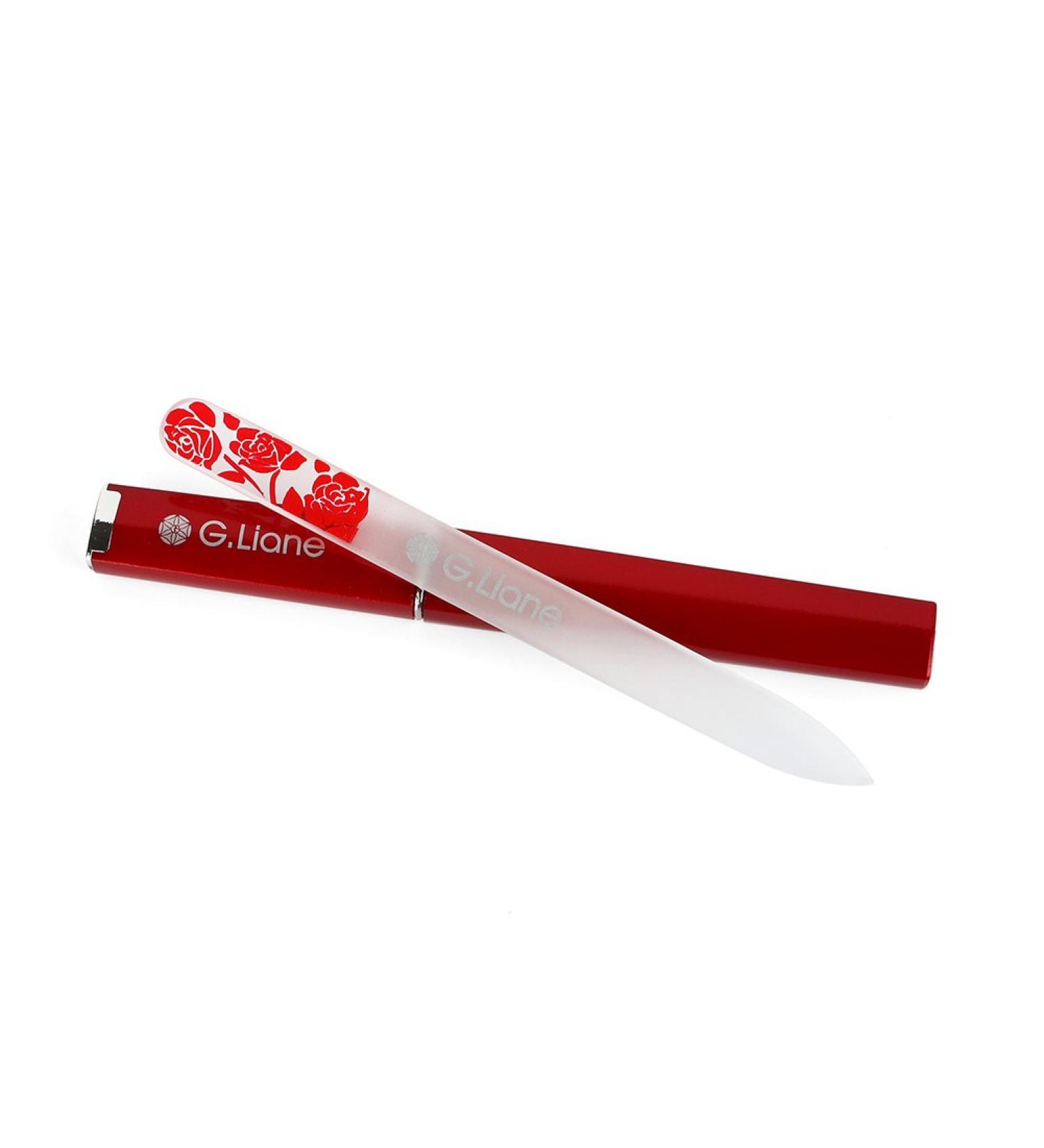 G.Liane Premium Glass Nail File with Case Professional Crystal Nail Files Perfect Manicure Set for Women Men Kids Nail Care Gift Set (Rose Red) - Buy Online on GoSupps.com