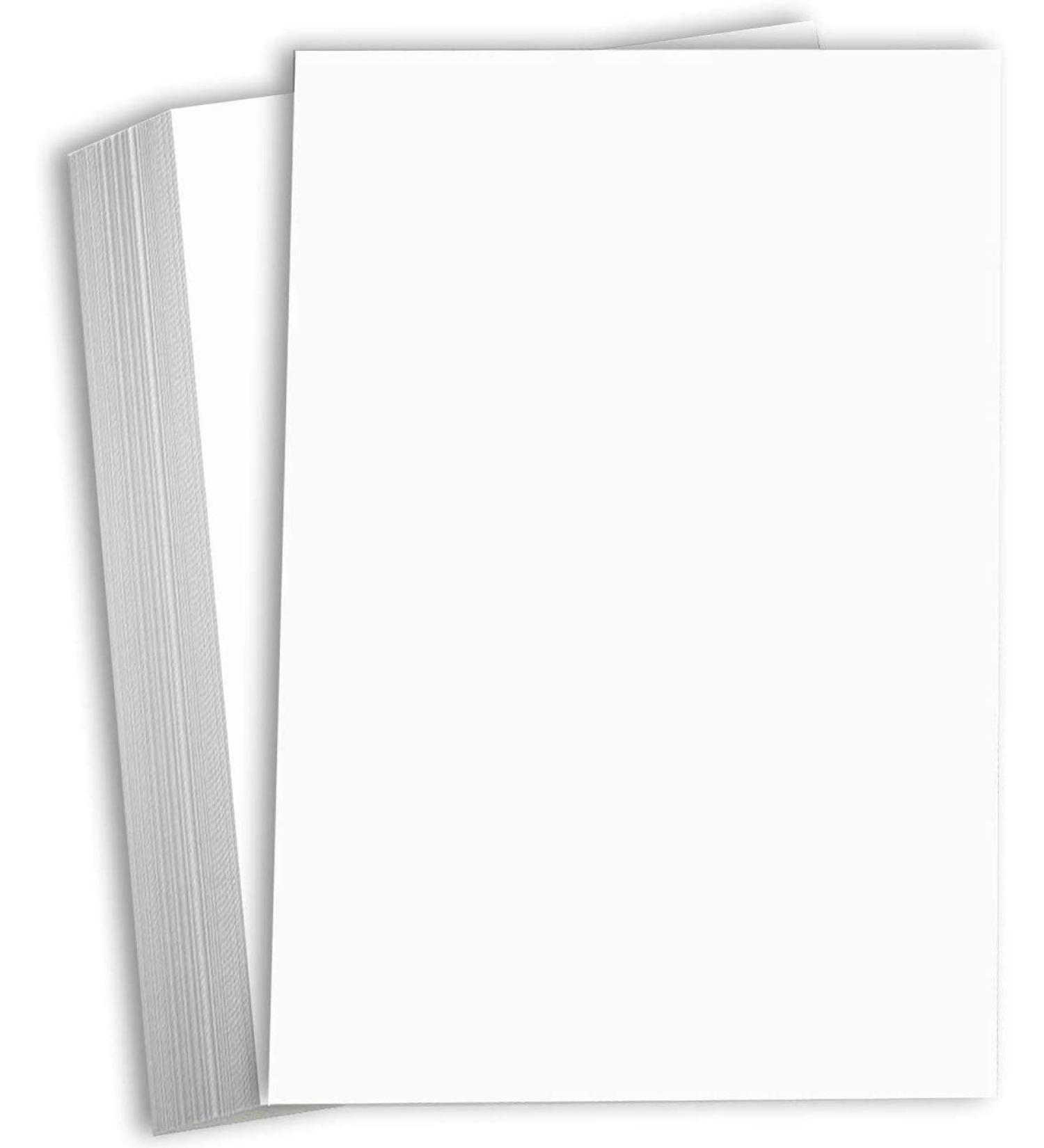 Hamilco White Cardstock Thick 11x17 Paper - Heavy Weight 80 lb Cover Card Stock 25 Pack - Buy Online on GoSupps.com
