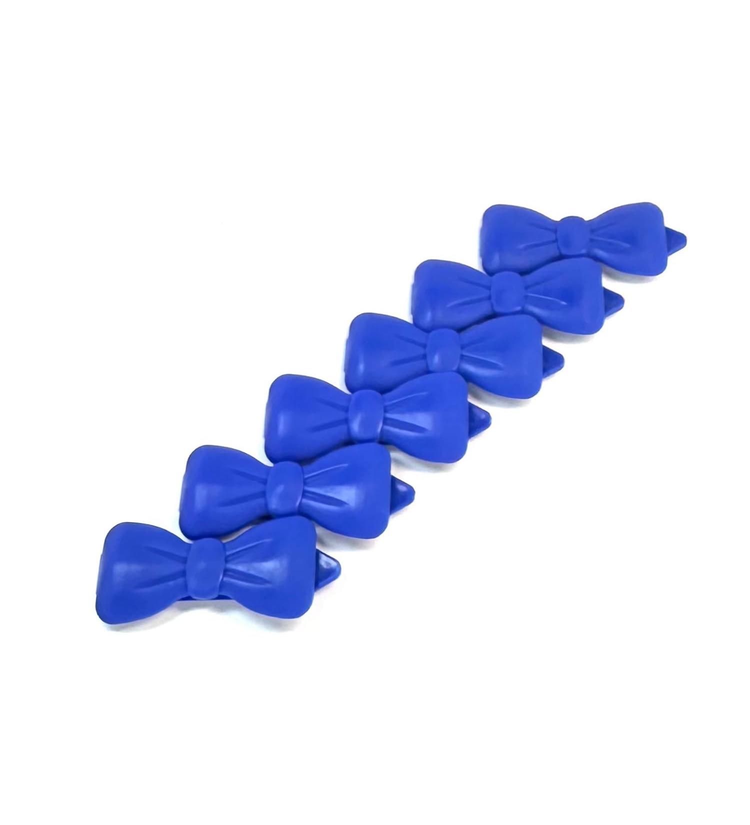 6-Pack Blue Hair Bow Clips for Dogs | Stylish Pet Hair Accessories - Buy Online on GoSupps.com
