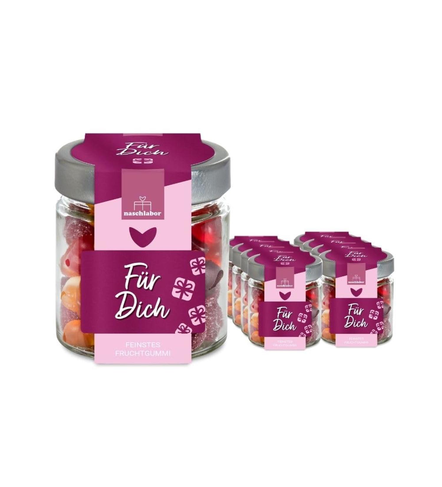 naschlabor 120g Gift Jar for You Fruit Candy Gift for Love Gift for Love Gift for Partner Mix Fruit Gum Mix Mother's Day Valentine's Day - Buy Online on GoSupps.com