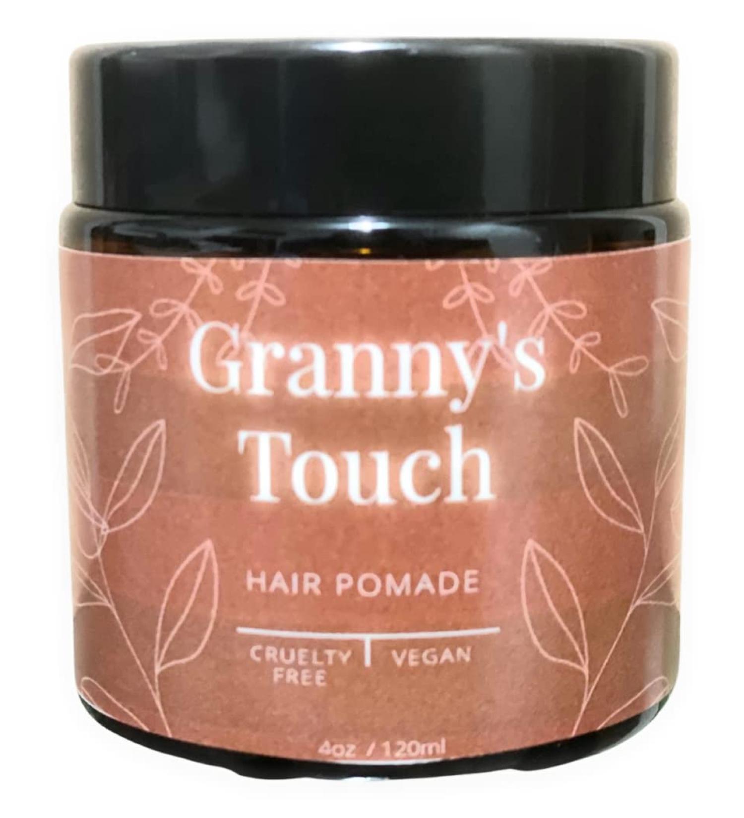 Granny's Touch- Hair Pomade Dry Hair Vitamin E Medium Hold Locks Dreads Curly Hair Jojoba Oil All Natural (4oz)