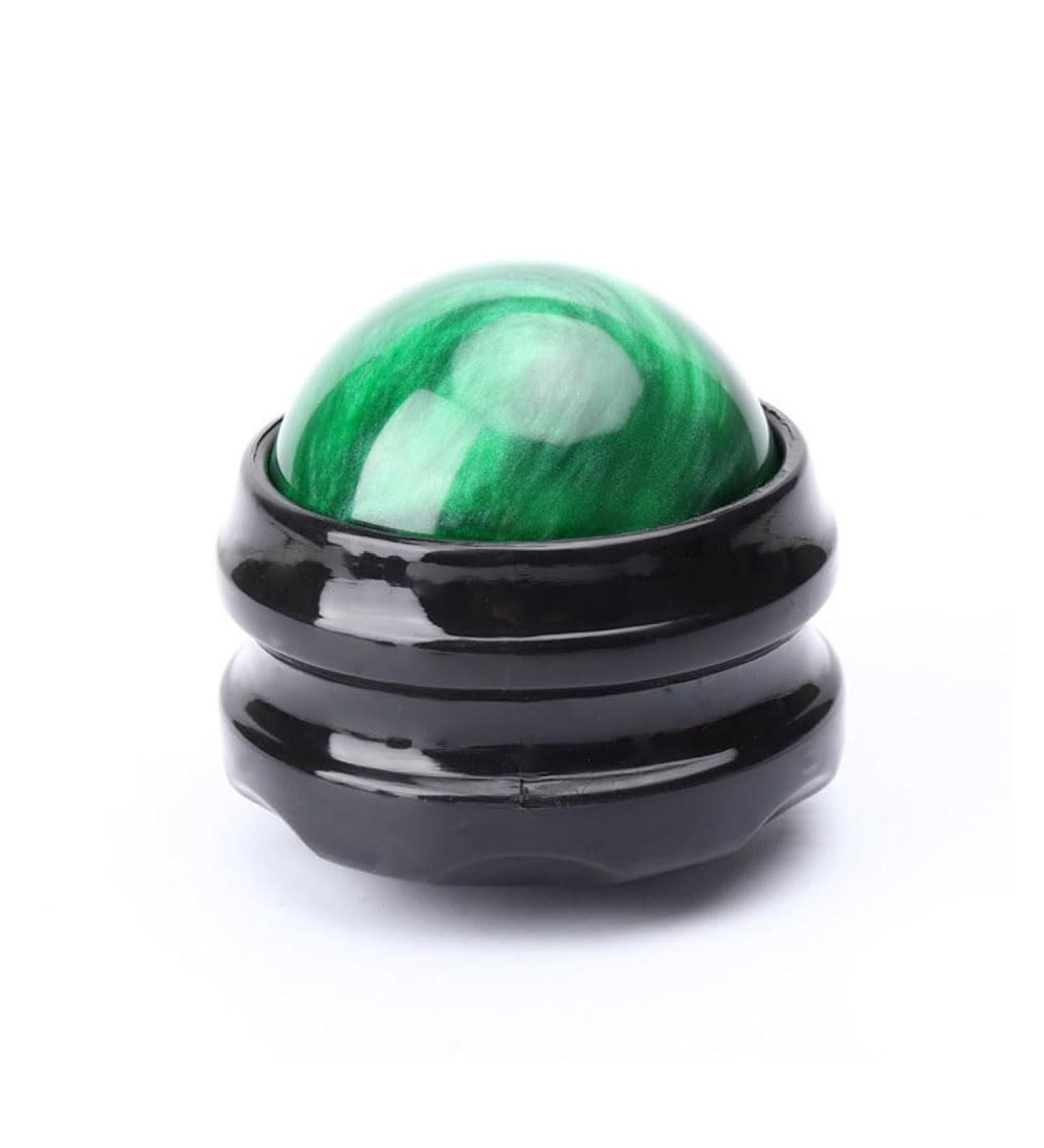 Ydseozoa Manual Massage Roller Ball - Tension Relief for Muscles Shoulders Back & More | Green | Relaxation & Therapy - Buy Online on GoSupps.com