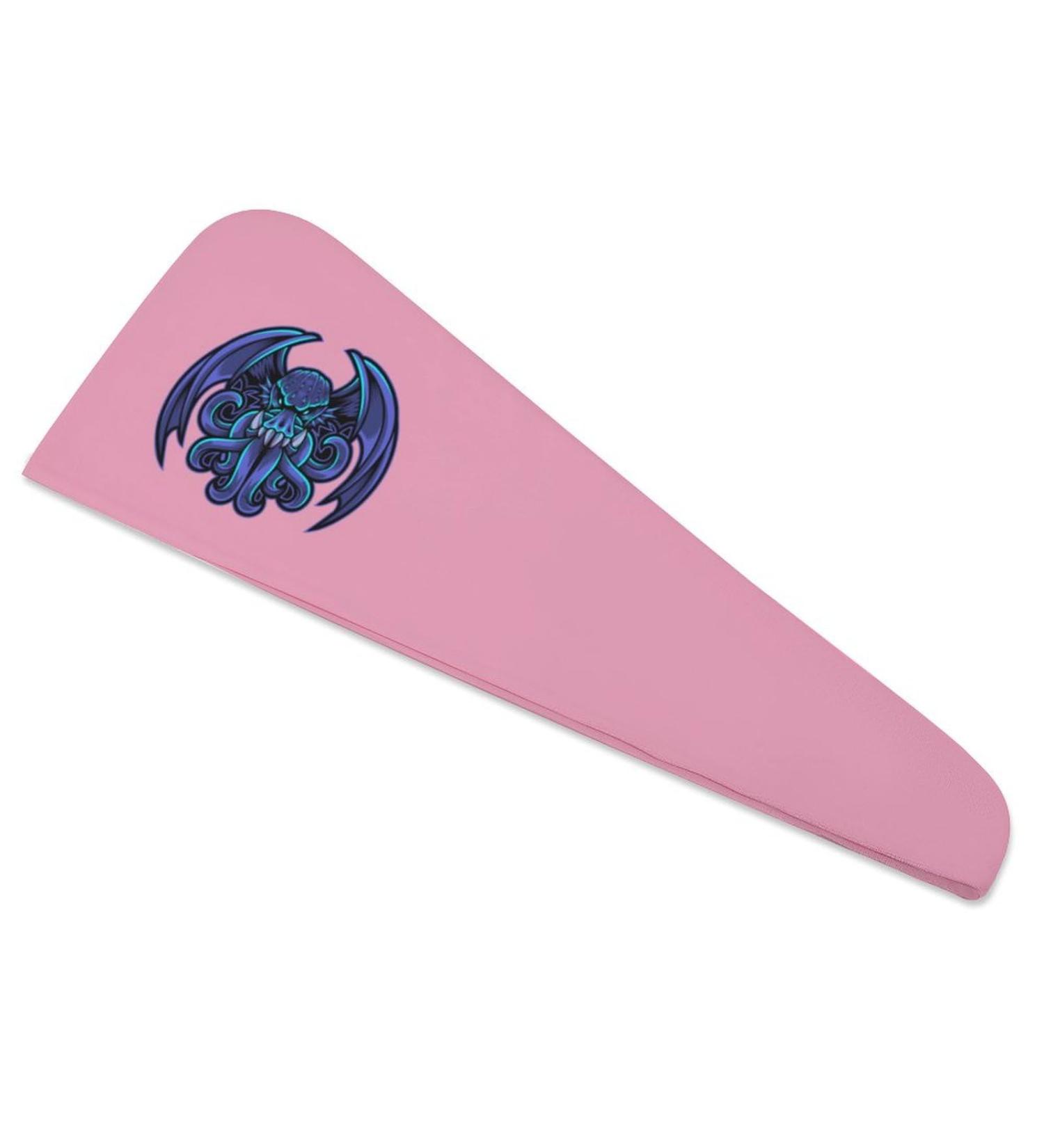 Cthulhu Esport Mascot Microfiber Hair Towel Wrap for Women - 10" x 26" Super Absorbent Hair Turban with Button - Fast International Shipping - Buy Online on GoSupps.com