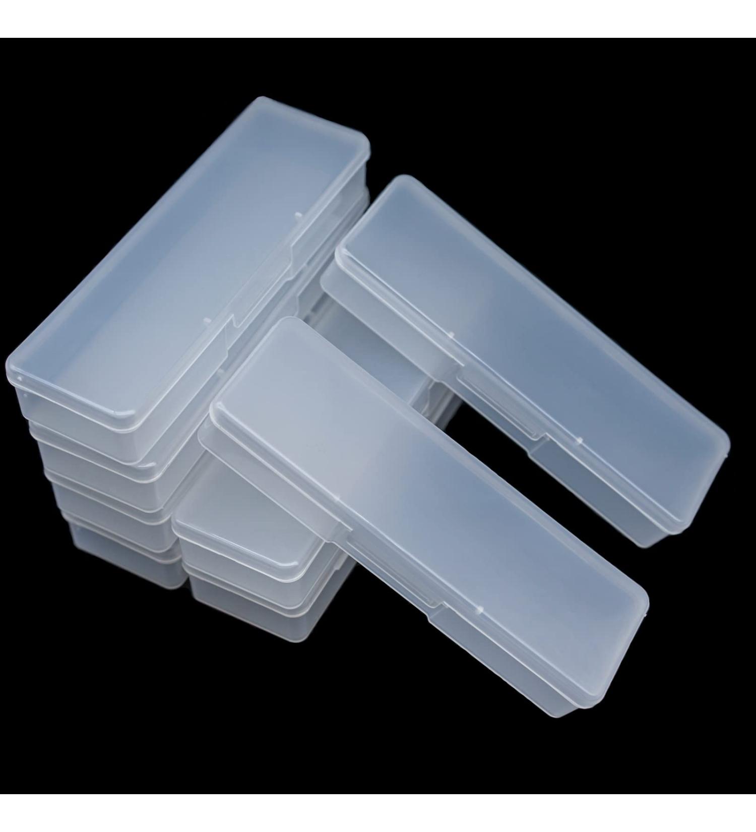 8-Piece Clear Manicure Tool Box for Nail Art - Transparent Plastic Organizer Case (7.1x1.96x1.18) - Buy Online on GoSupps.com