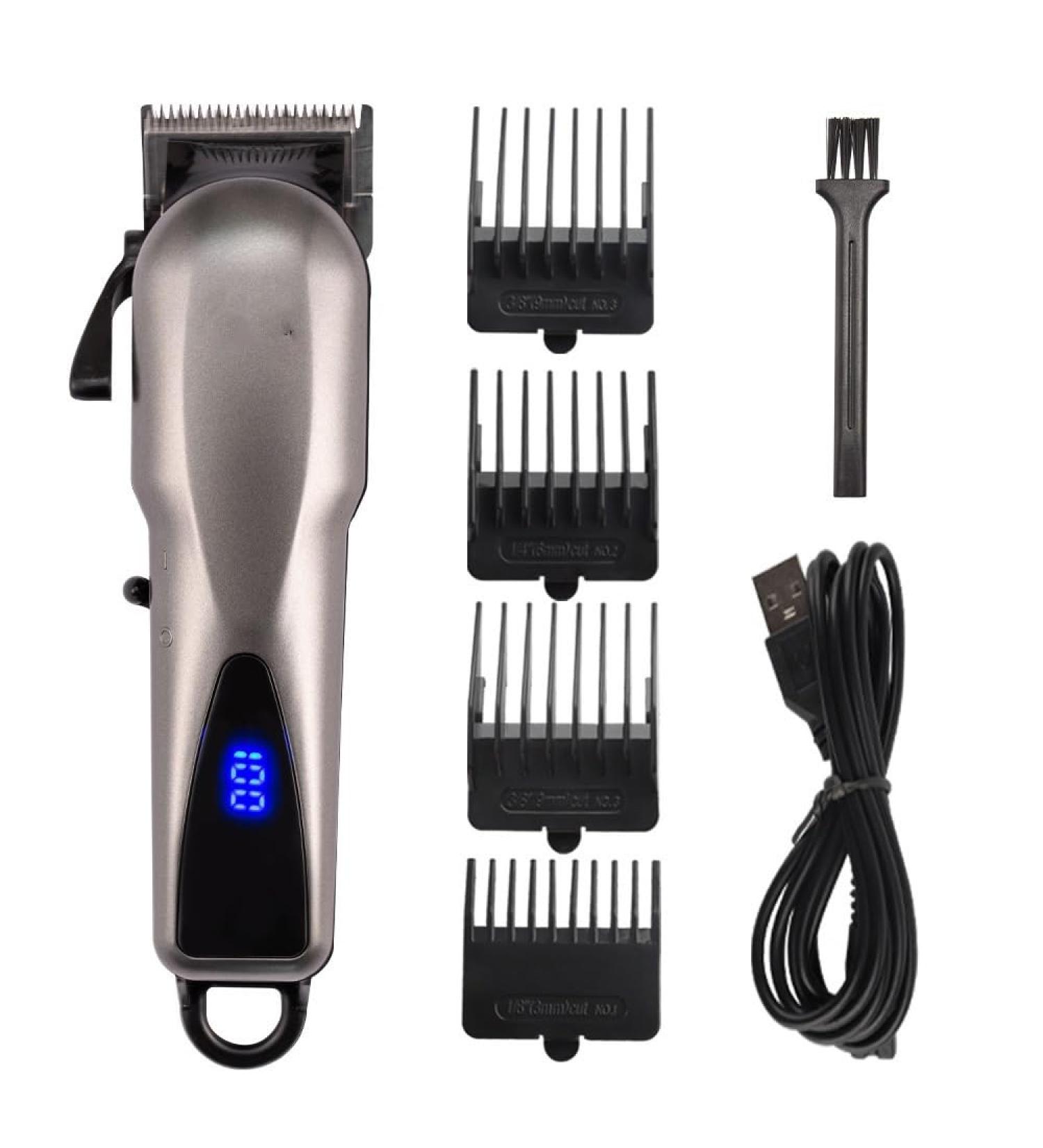 Hair Clippers for Men Professional Electric Hair Clipper Oil Head LED LCD High Power Razor Electric Hair Clipper Hair Clippers Men (Color : Gray) - Buy Online on GoSupps.com
