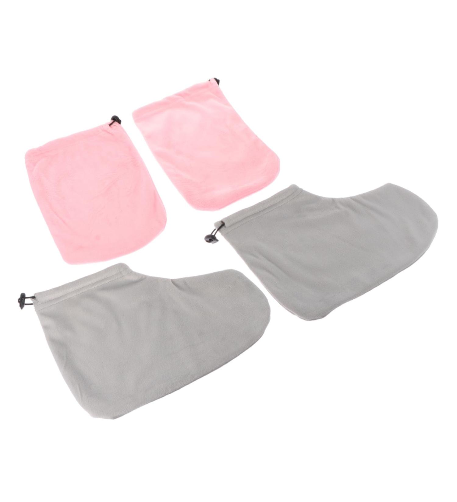Mikinona 1 Set Gloves Paraffin Wax Cover Paraffin Wax Booties Mitts Paraffin Bath Mitts Gel Removing Tool Wax Mitts Wax Foot Cover Wax Bath Liner Fabric Foot Warmer Feet Pink - Buy Online on GoSupps.com