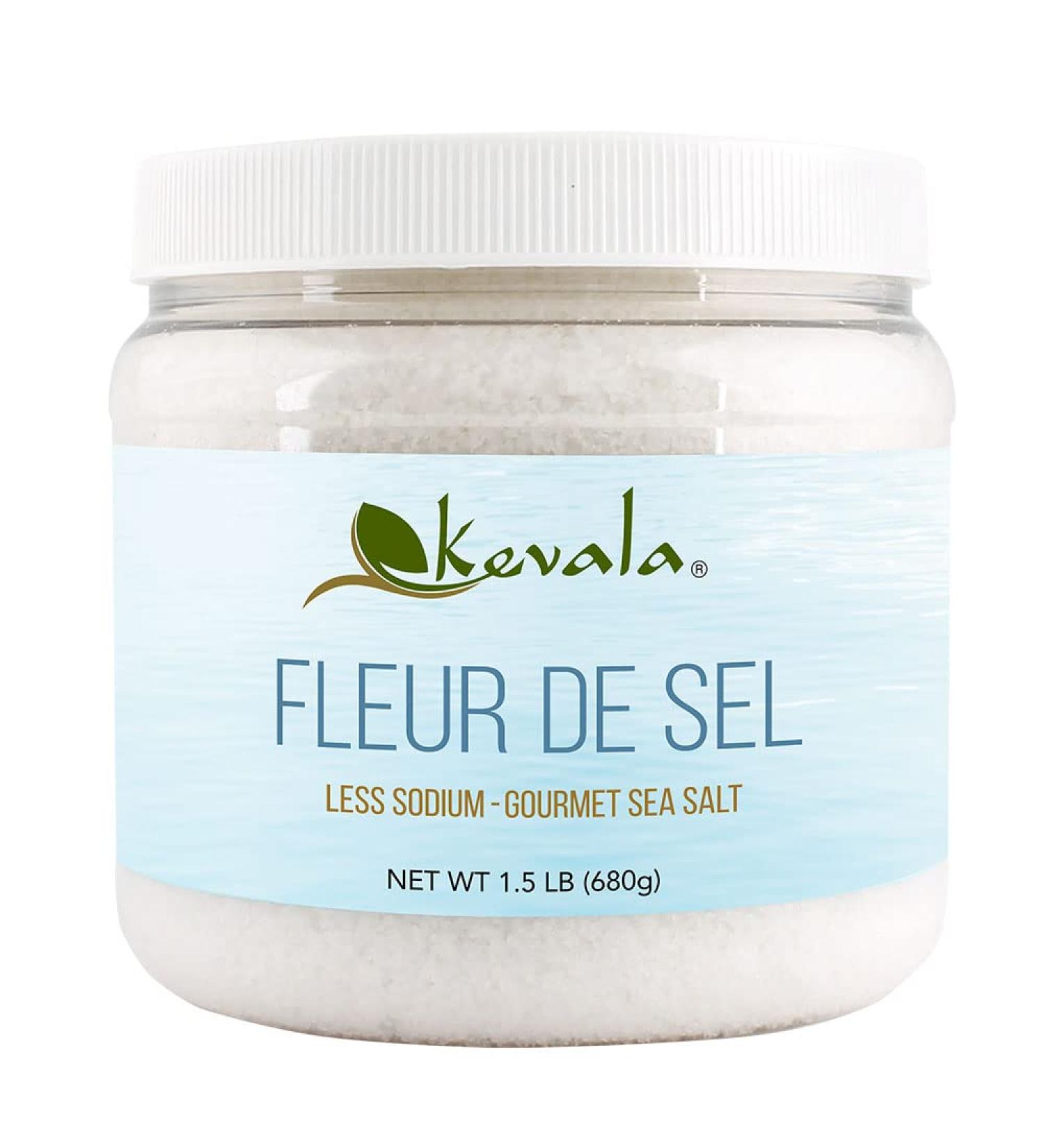 Kevala Fleur de Sel Gourmet Sea Salt 1.5 Lb - Premium Quality Salt for Culinary Delights - Buy Online on GoSupps.com