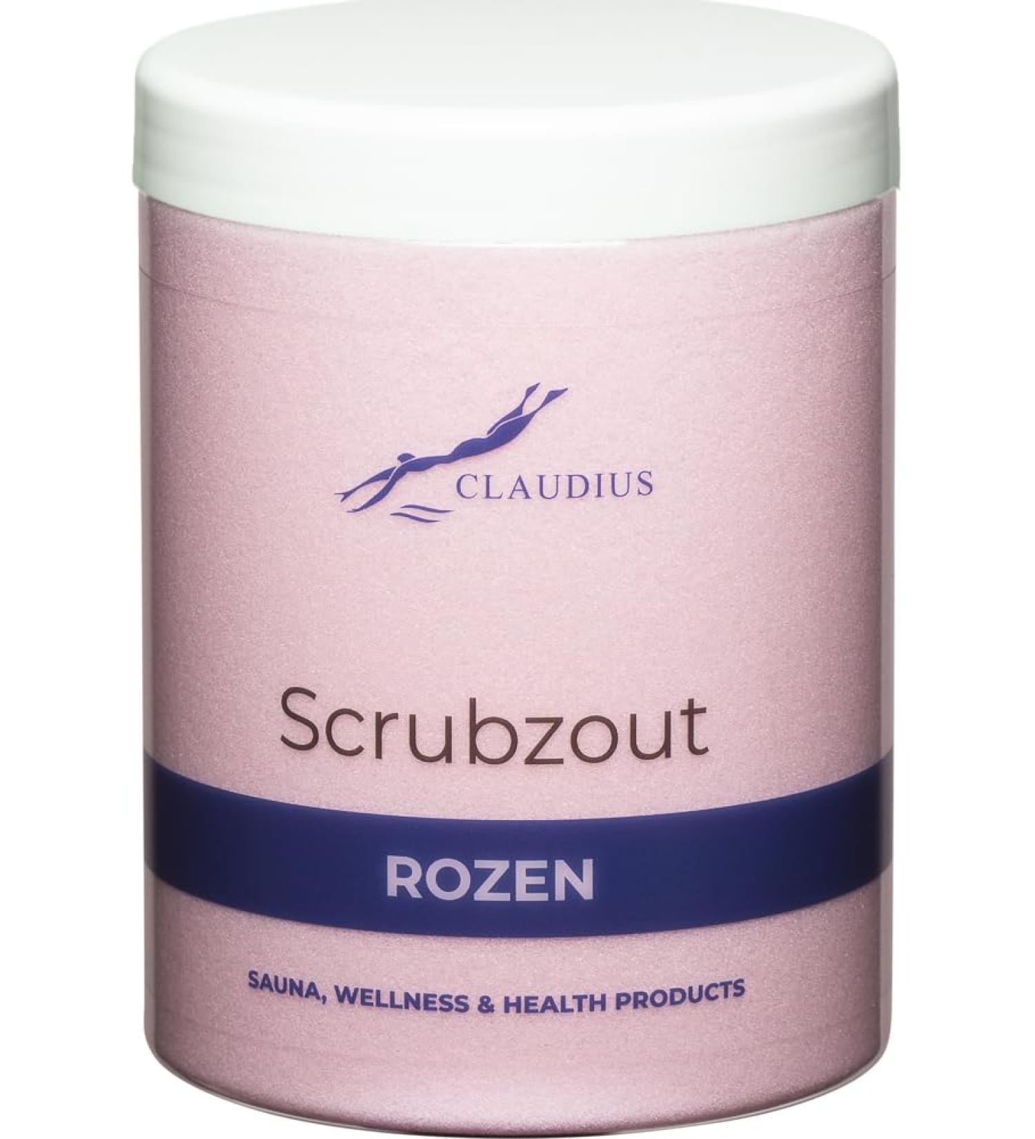 Claudius Scrub salt Roses in handy jar 1250 grams