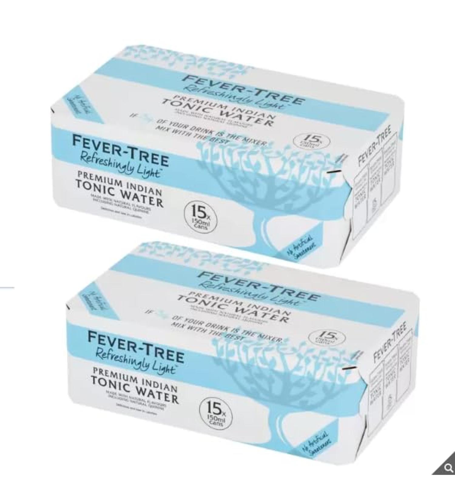 2x15x150 ml & Fever-Tree Refreshingly Light Premium Indian Tonic Water - Buy Online on GoSupps.com