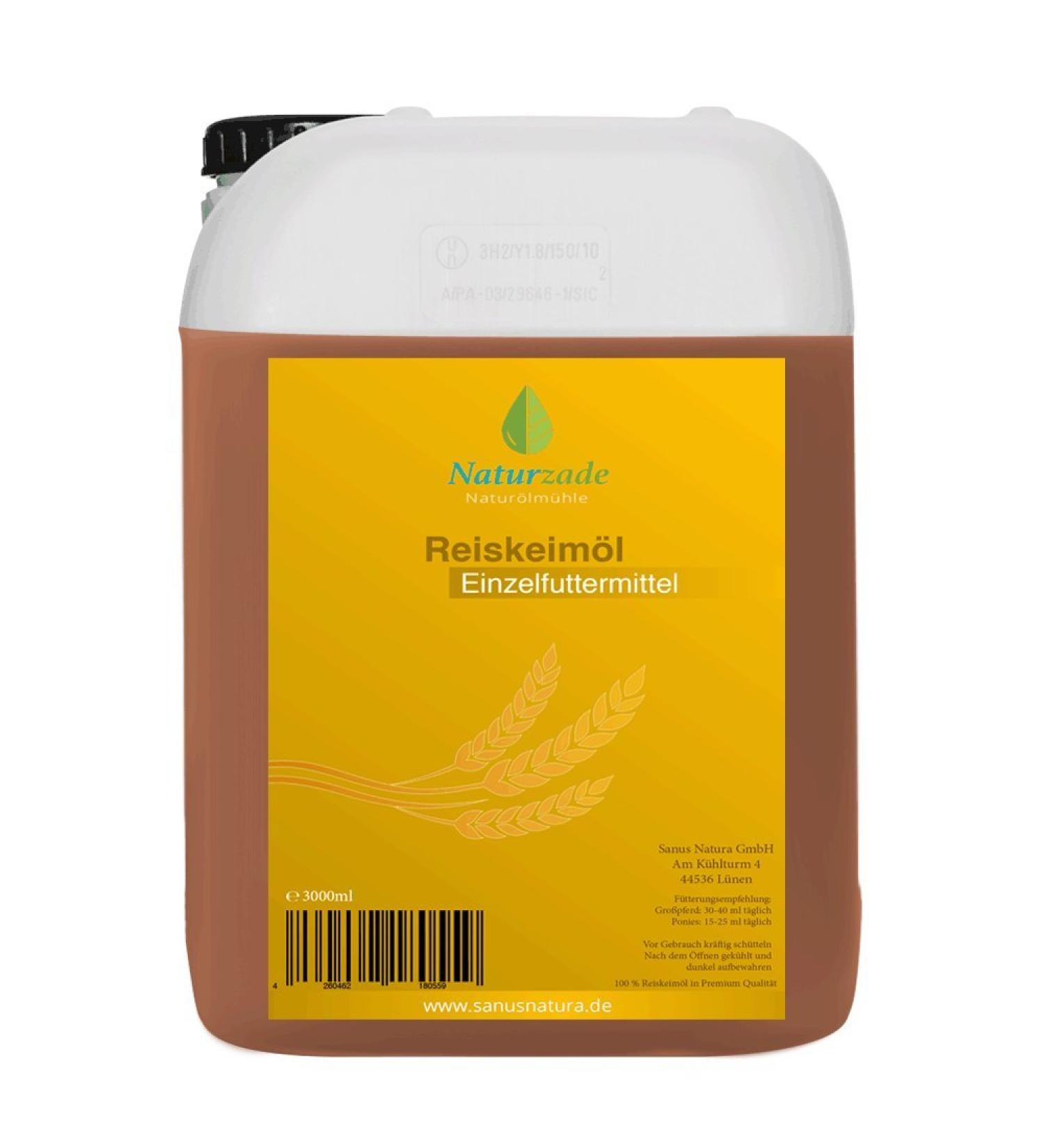 Naturzade Rice Germ Oil Horse Animal Feed 3 Litre Can - Buy Online on GoSupps.com