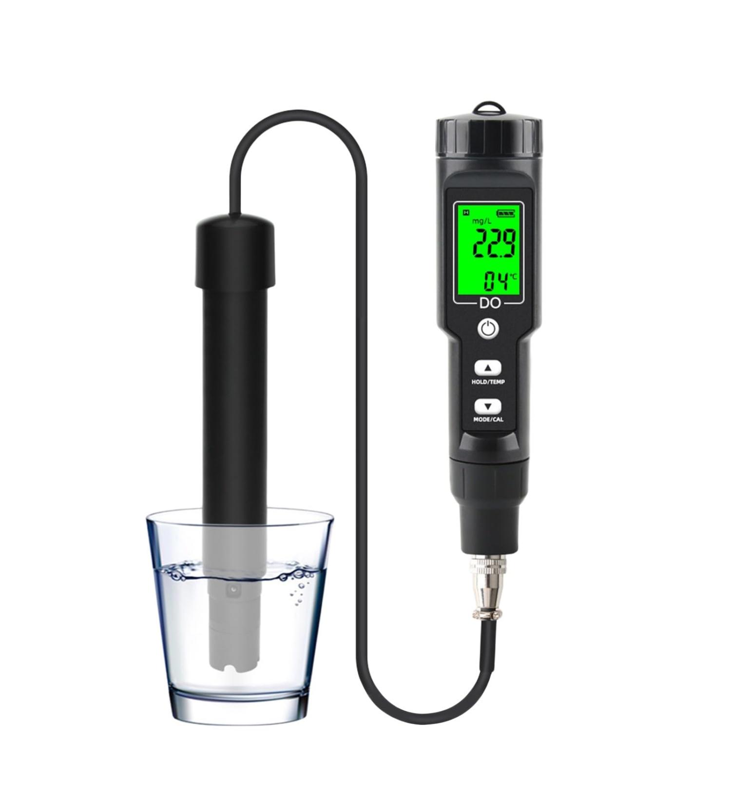 High-Precision Dissolved Oxygen Measurement Device for Freshwater Aquaculture | 0.0-40.0 mg/l & 0.0-300.0% Oxygen Saturation with Automatic Temperature Compensation - International Shipping Available - Buy Online on GoSupps.com