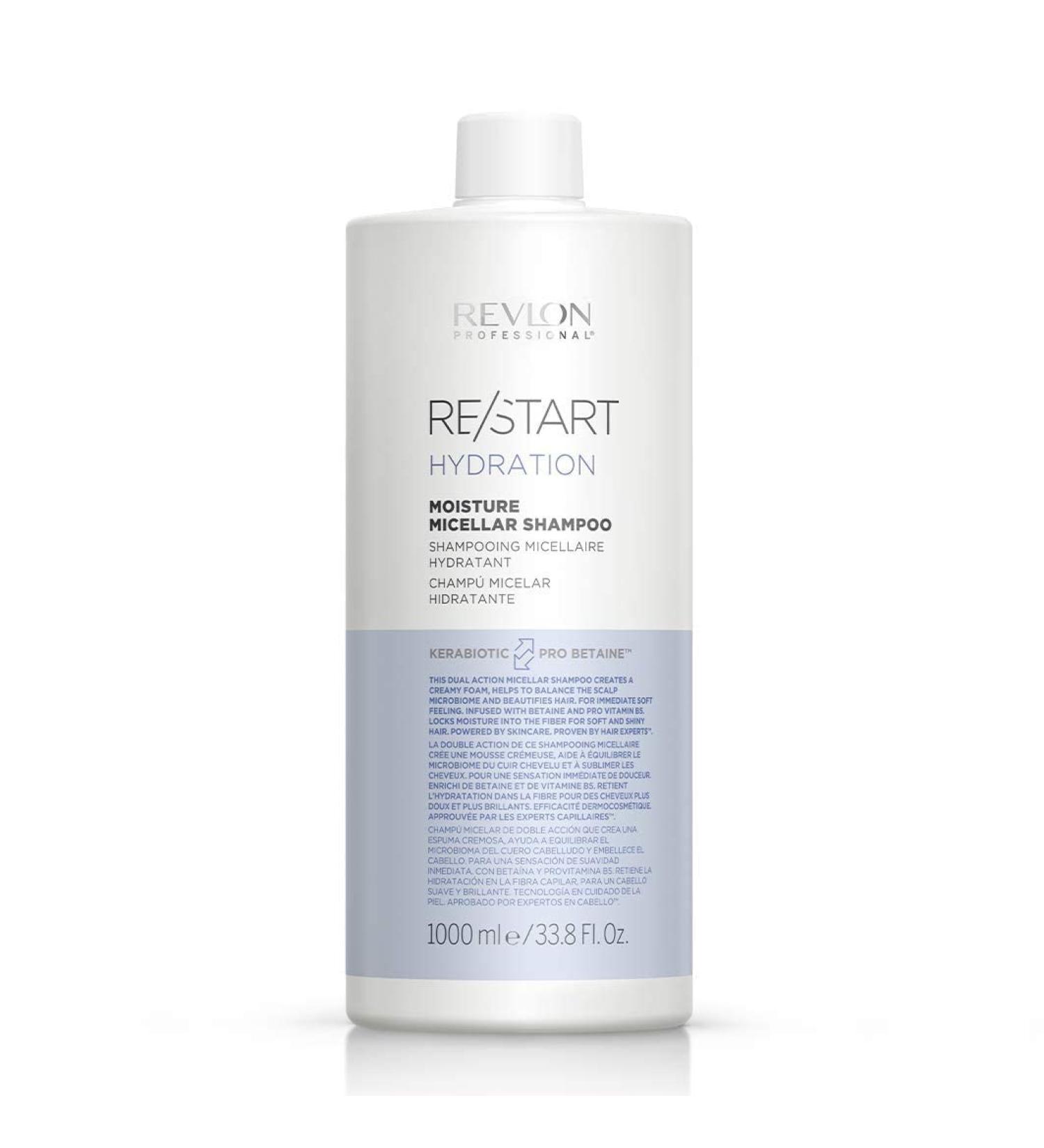 REVLON PROFESSIONAL RE/START HYDRATION Moisturizing Micellar Shampoo Shampoo for Dry Hair 1000ml - Buy Online on GoSupps.com