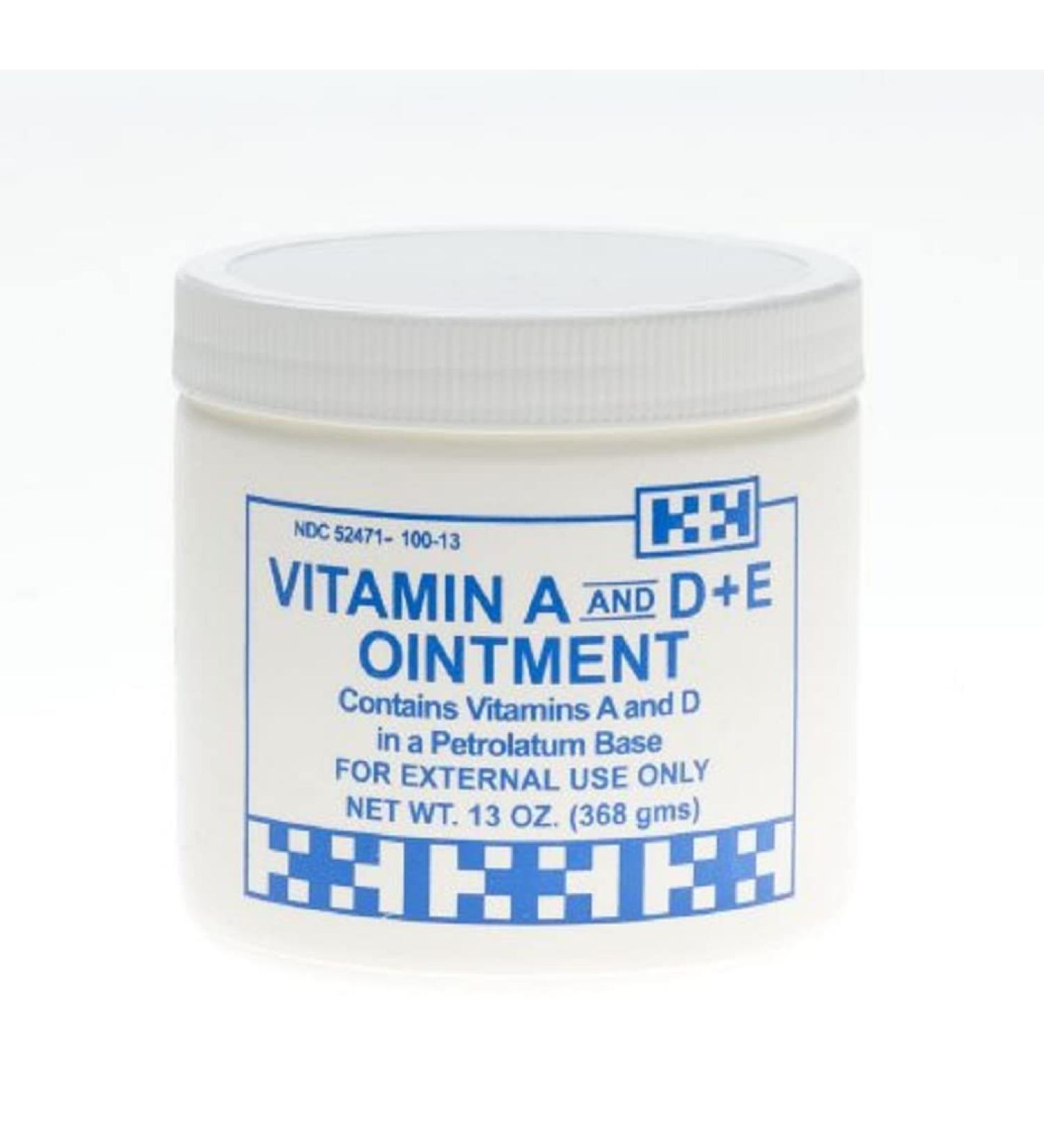 A & D Plus E Ointment Gentell - 13 Oz. Jar - Medicinal Scent Ointment Skin Protectant | A+D & E Vitamins First Aid | Seals Out Wetness | Helps Prevent Baby Diaper Rash - Pack of 2