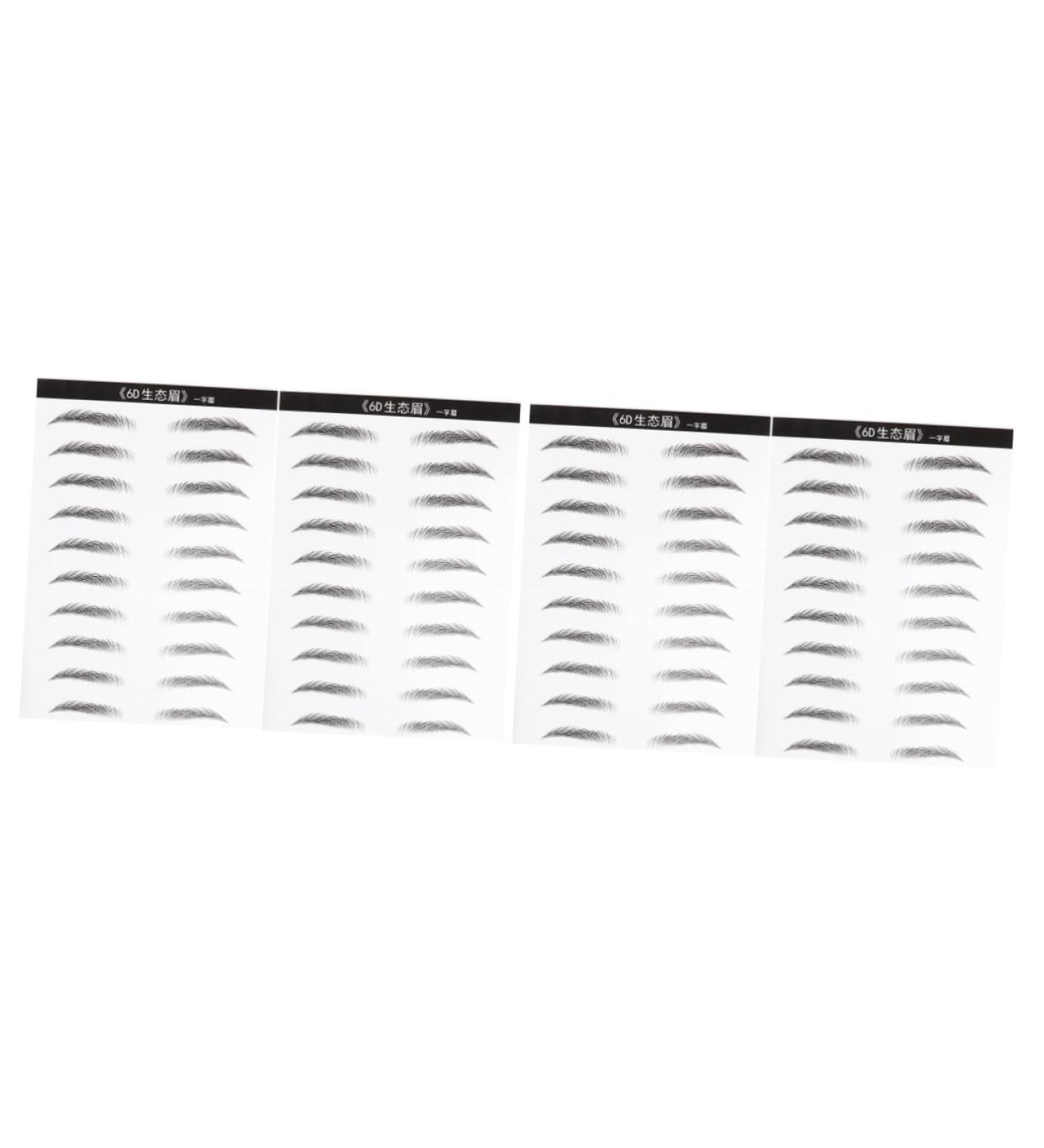 FRCOLOR 4 Sheets Pairs Black Stickers Waterproof Eyebrows Cosmetic Woman Water-based The Lazy - Buy Online on GoSupps.com