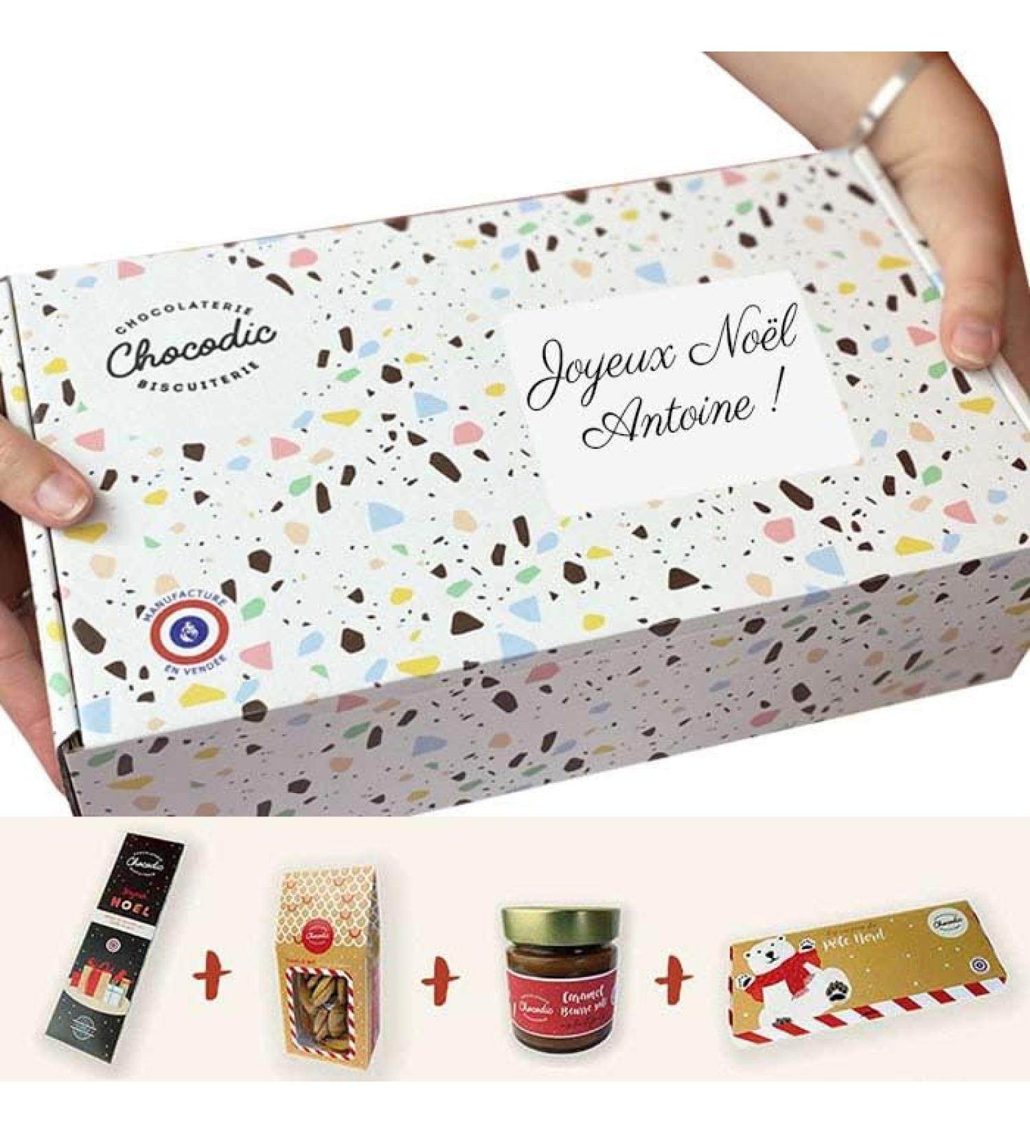 Christmas Box Personalised with Your Message Chocolate Christmas - Buy Online on GoSupps.com