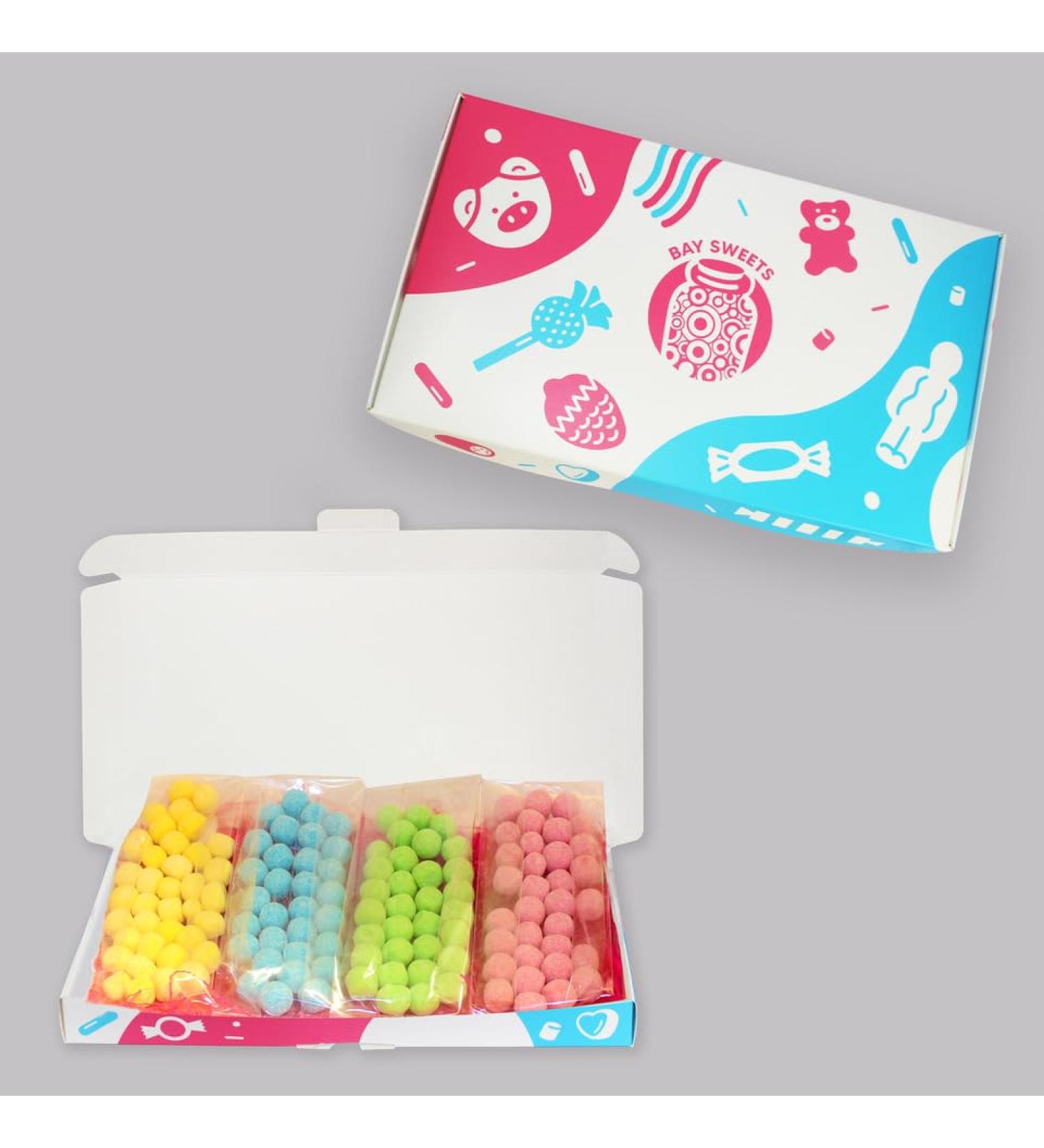 Gift Sweets - Bonbons - 125g Strawberry Bon Bons 125g Apple Bon Bons 125g Lemon Bon Bons & 125g Sour Blue Raspberry Bon Bons - Buy Online on GoSupps.com