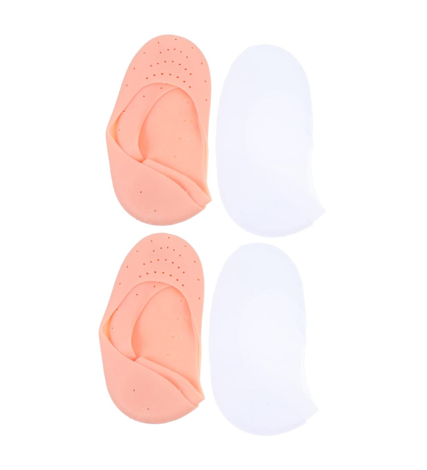 minkissy 4 Pairs Silicone Feet Foot Care Protector Non- Slip Silicone Socks Anti- Cracking Socks Plantar Socks Moisturizing Socks Elastic Gel Socks Moisturiser Socks Silica Gel L 19.5X9.5X1.5CM - Buy Online on GoSupps.com