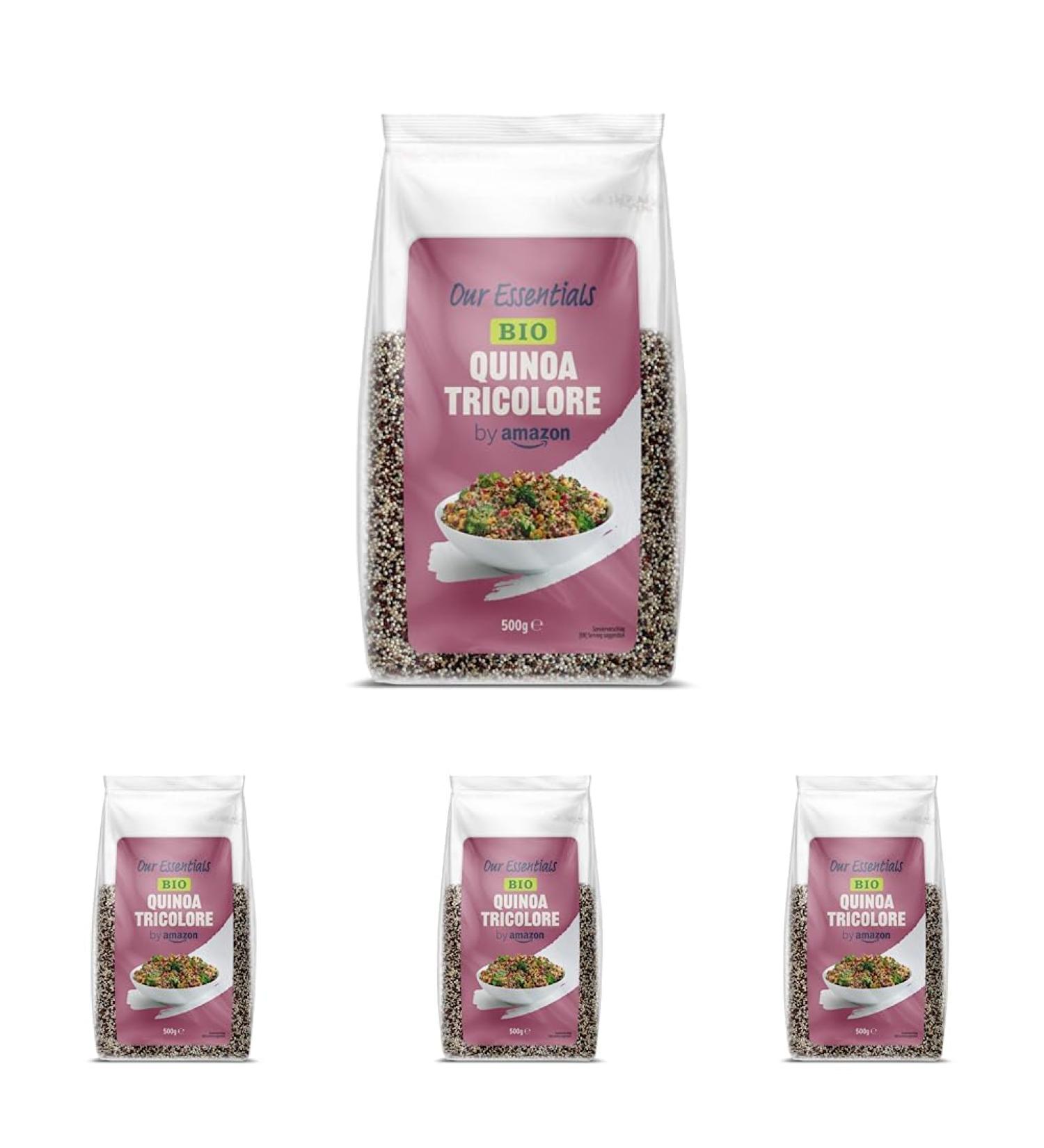 Buy Organic Tricolore Quinoa by Amazon - 500g Pack of 4 | International Shipping Available - Buy Online on GoSupps.com