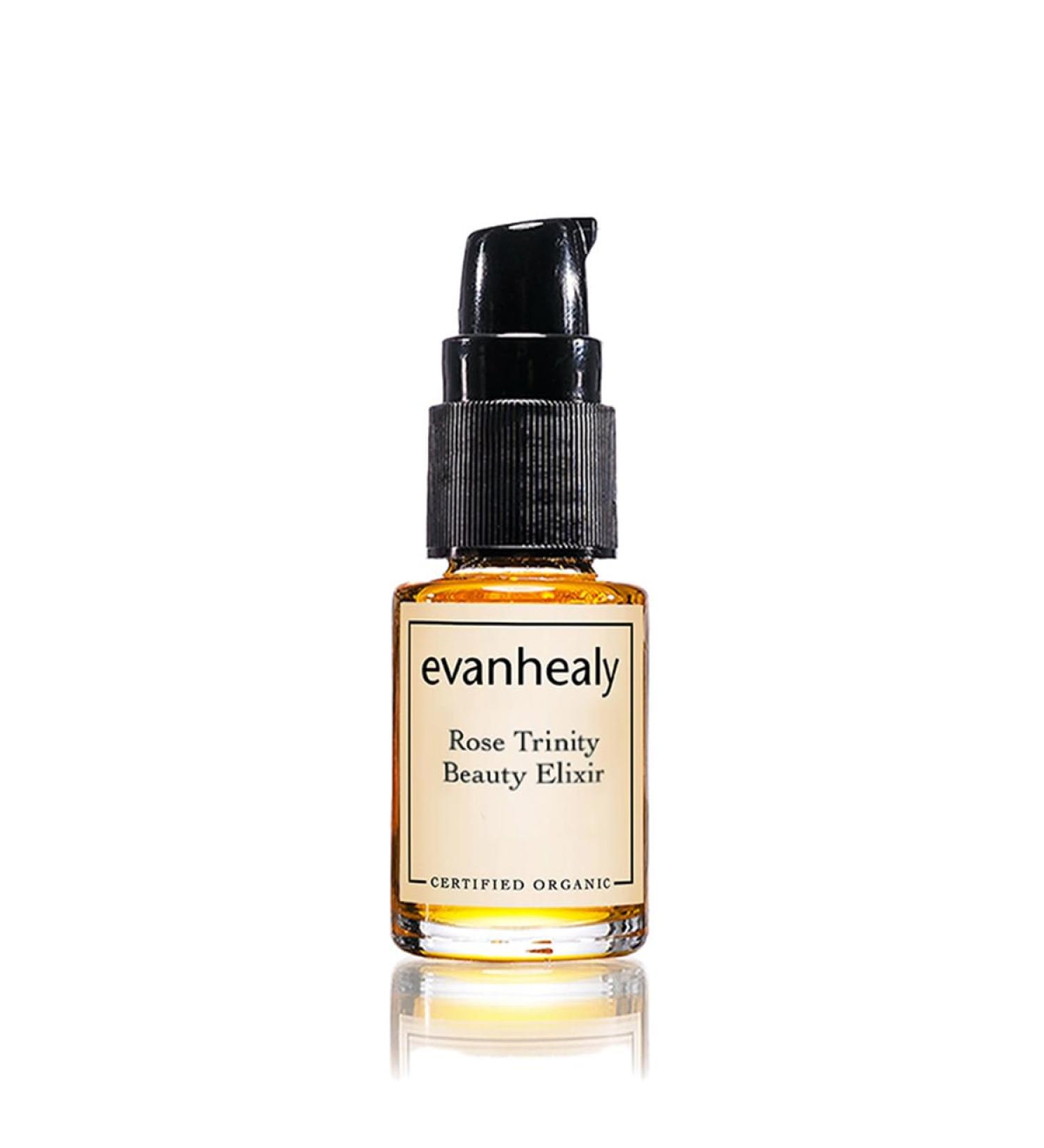evanhealy Rose Trinity Beauty Elixir | Organic Natural Humectant Rejuvenating & Smoothing Facial Oil | Minimize Fine Lines & Wrinkles - Buy Online on GoSupps.com
