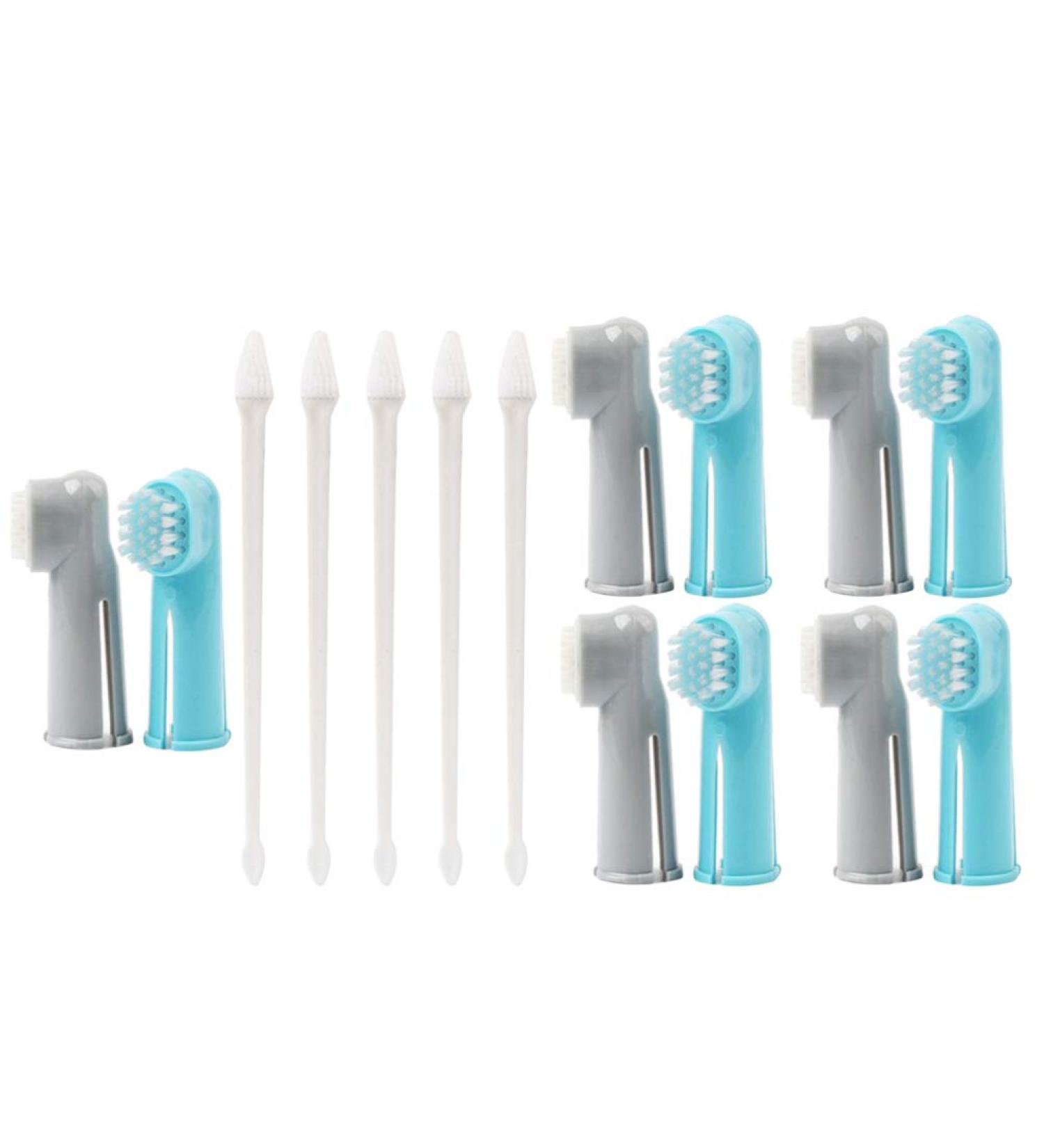 Toy Pets 5 set Pets Dog Toothbrush - Dog Toothpaste and Toothbrush Set Pet Finger Brush Toothbrush Stain Remover for Dog Pet Cleaning Toothbrushes - Buy Online on GoSupps.com