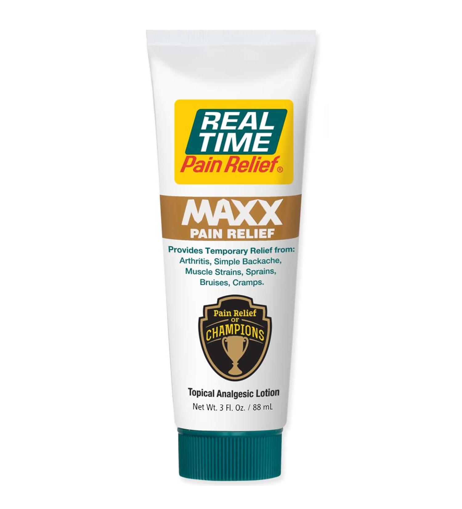 RTPR Real Time Pain Relief MAXX 3oz Tube - Fast Acting Pain Relief - Buy Online on GoSupps.com