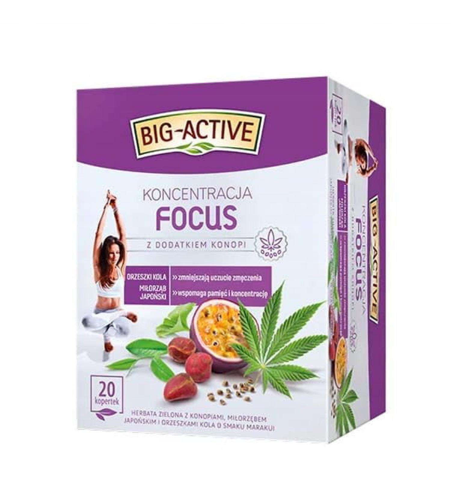 ZIELONA FOCUS Herbata Owocowa Naturalna Polska Herbapol